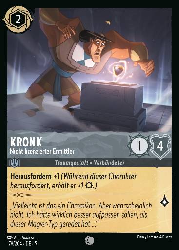 Kronk · Nicht lizenzierter Ermittler
