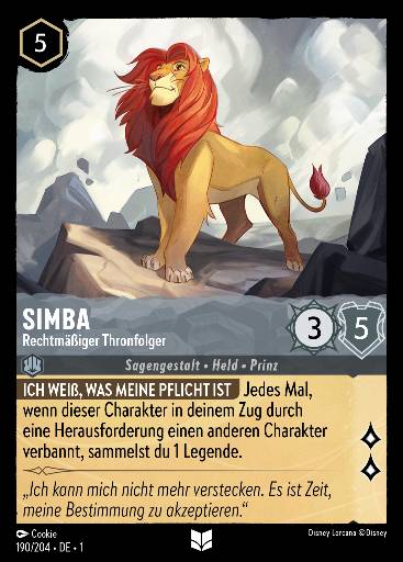Simba · Rechtmäßiger Thronfolger