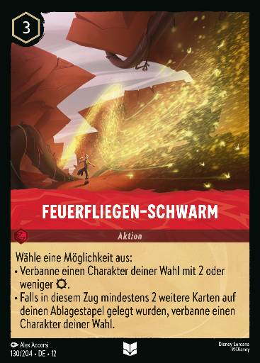 Feuerfliegen-Schwarm