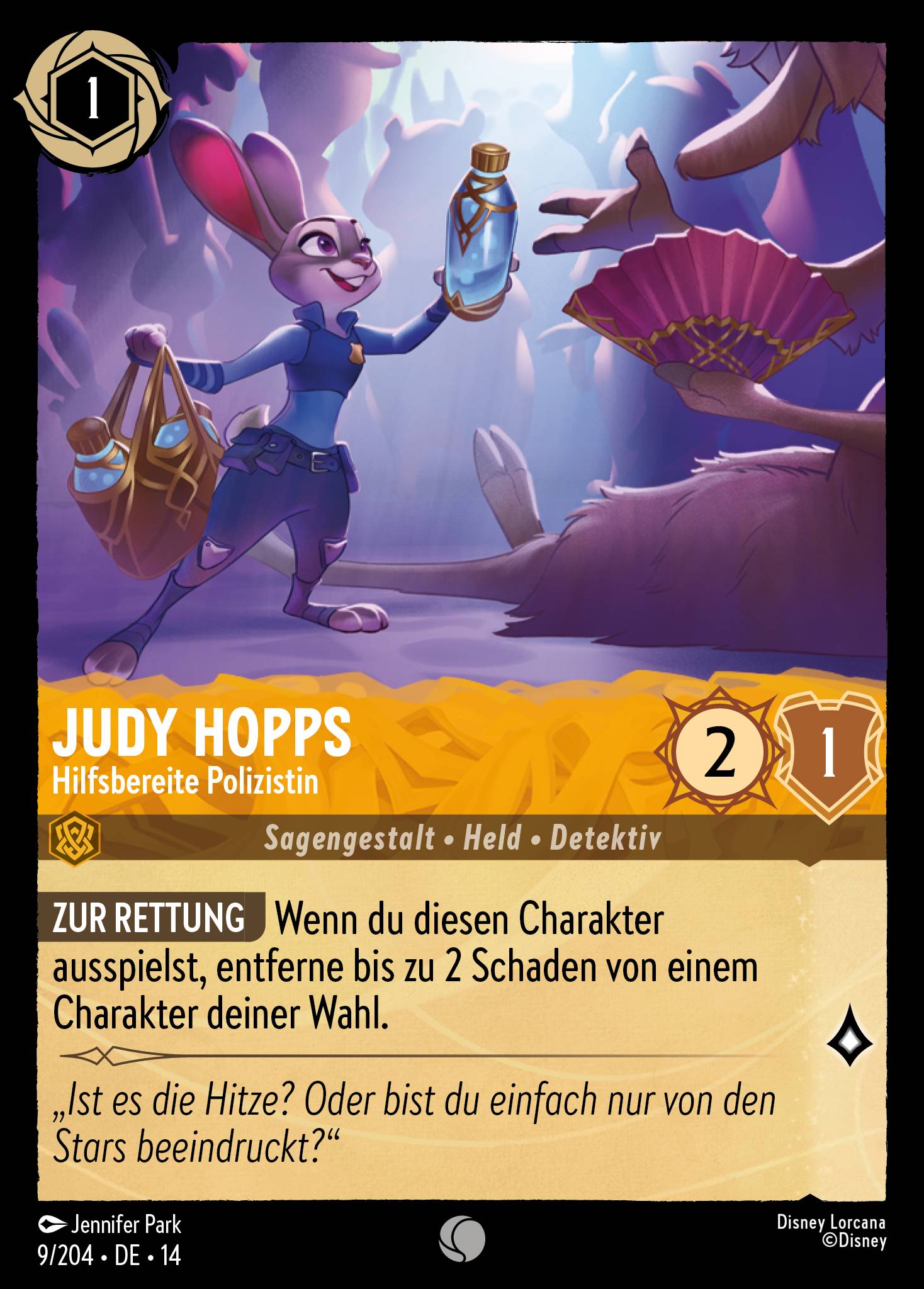 Judy Hopps · Hilfsbereite Polizistin