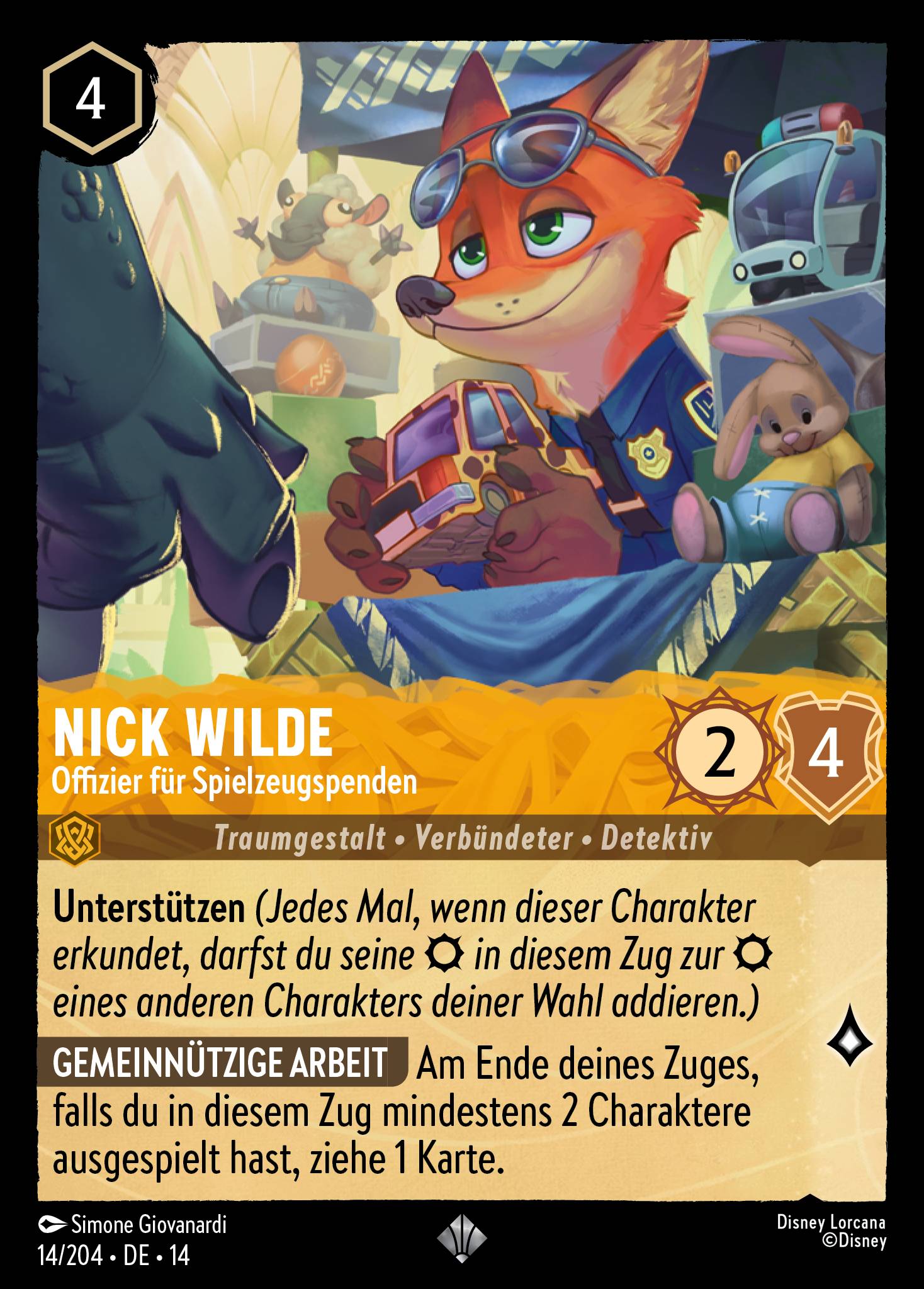 Nick Wilde · Offizier für Spielzeugspenden