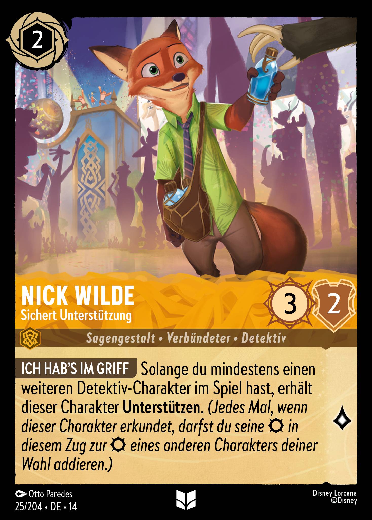 Nick Wilde · Sichert Unterstützung