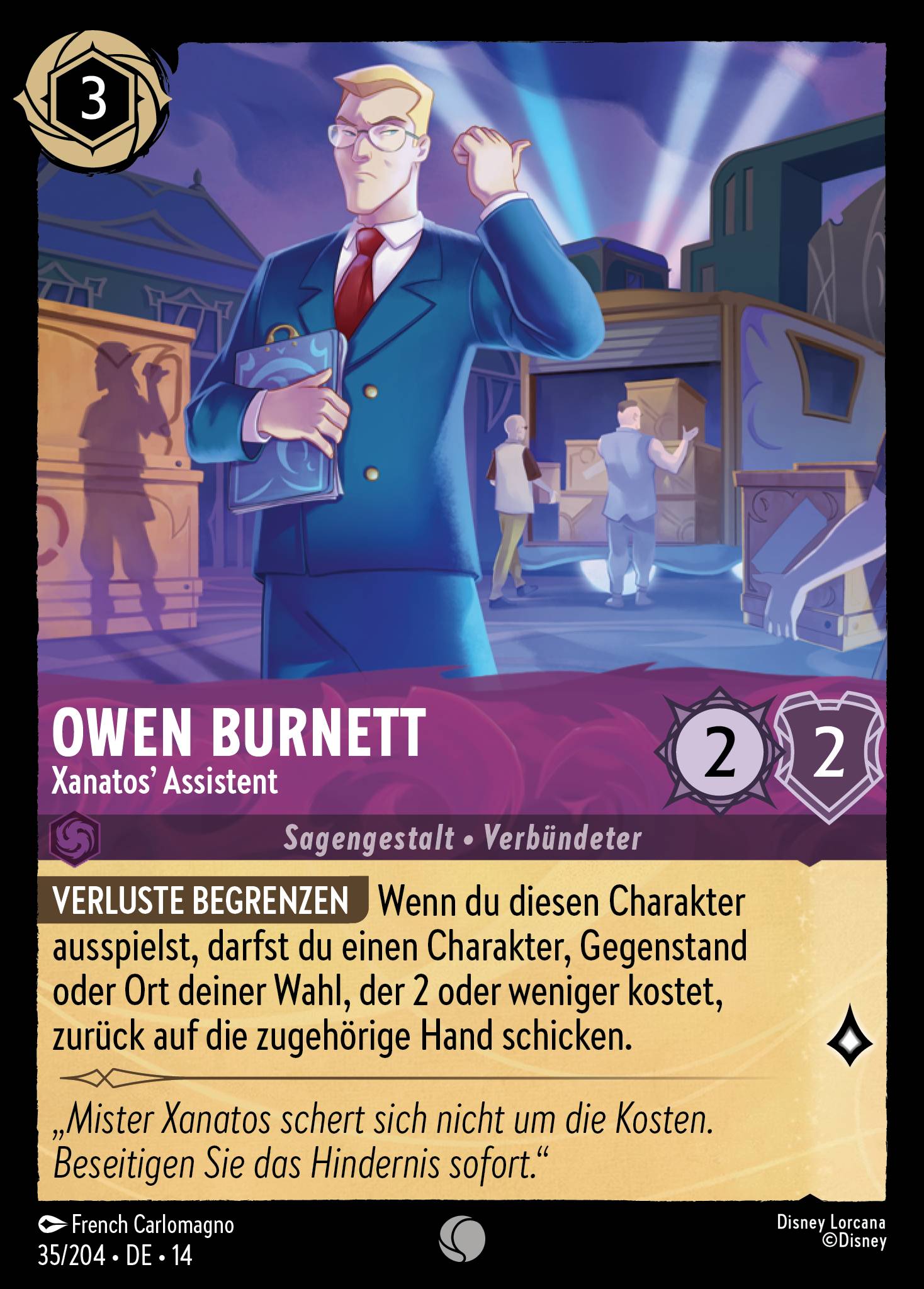 Owen Burnett · Xanatos' Assistent