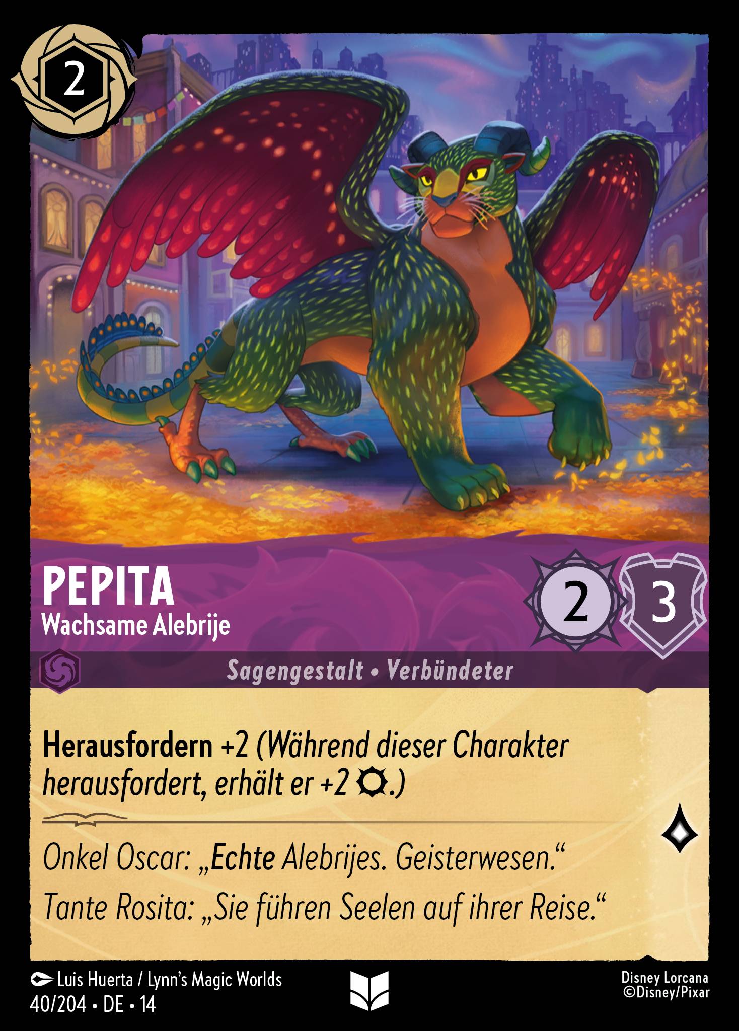 Pepita · Wachsame Alebrije