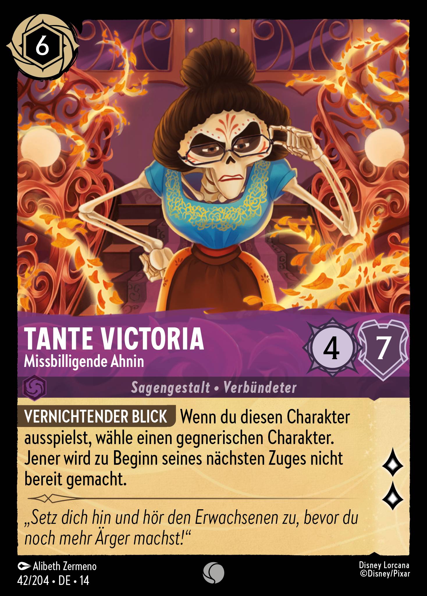 Tante Victoria · Missbilligende Ahnin