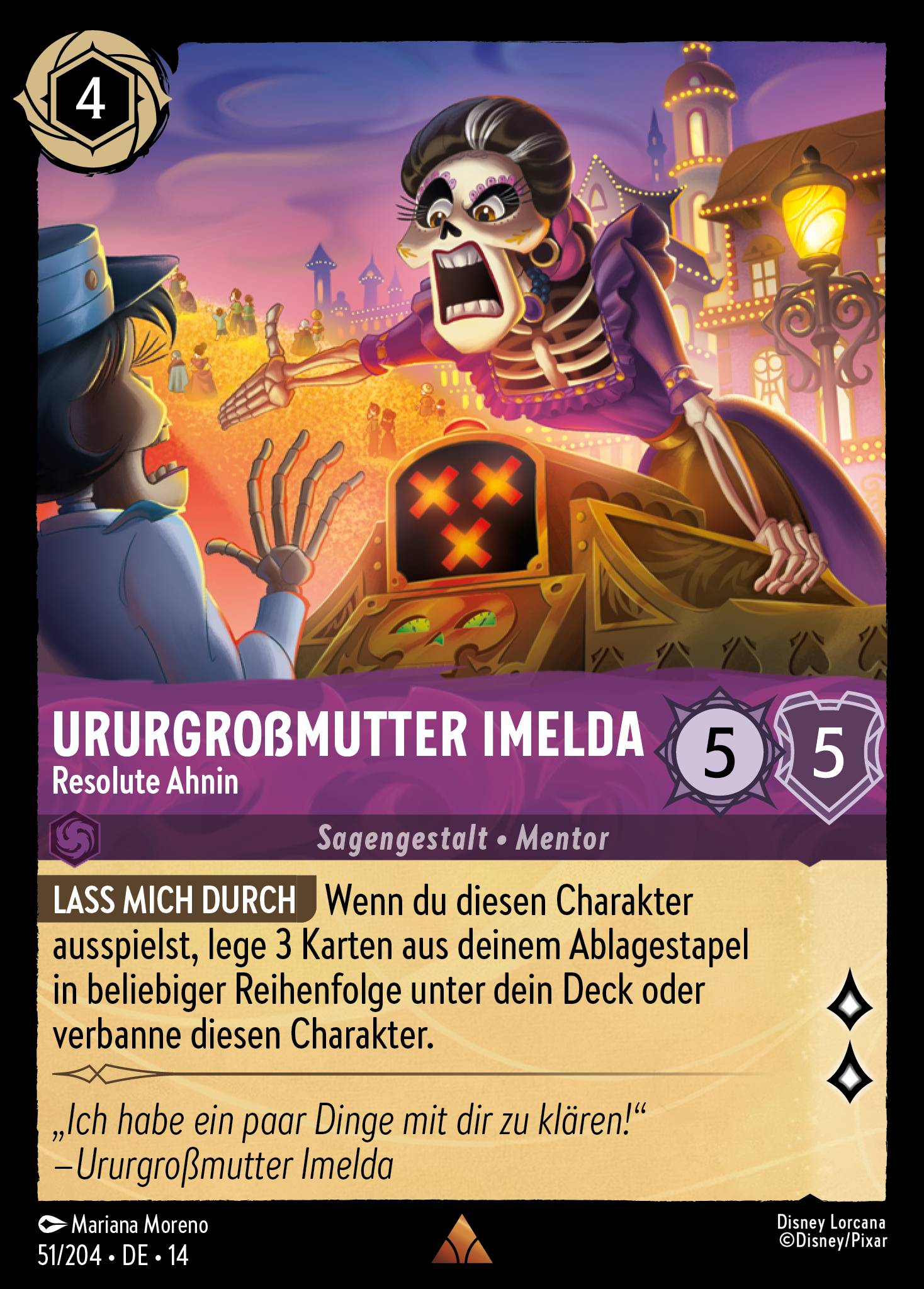 Ururgroßmutter Imelda · Resolute Ahnin