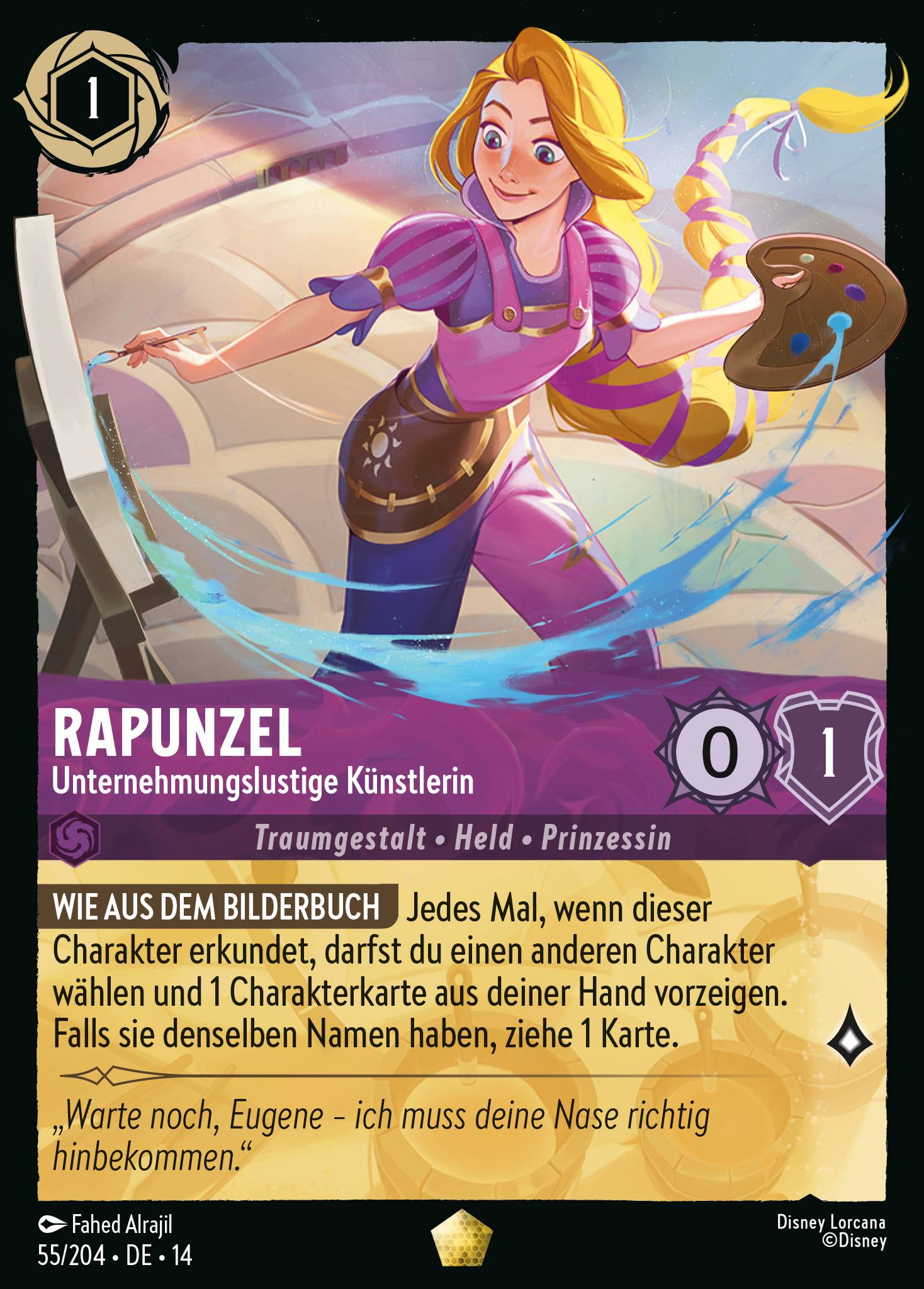 Rapunzel · Unternehmungslustige Künstlerin