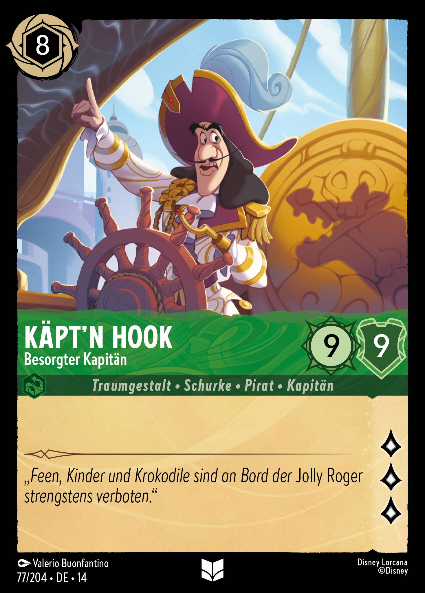 Käpt'n Hook · Besorgter Kapitän