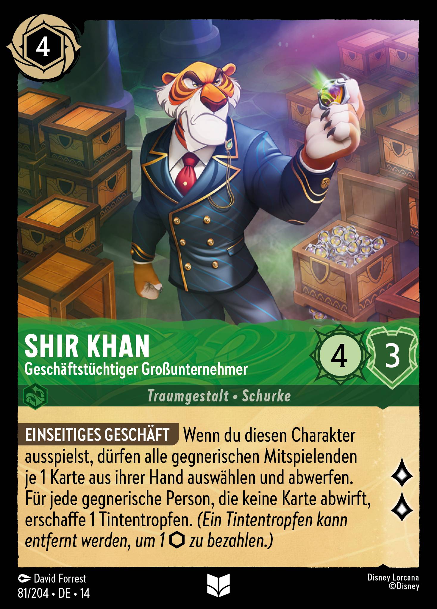 Shir Khan · Geschäftstüchtiger Großunternehmer