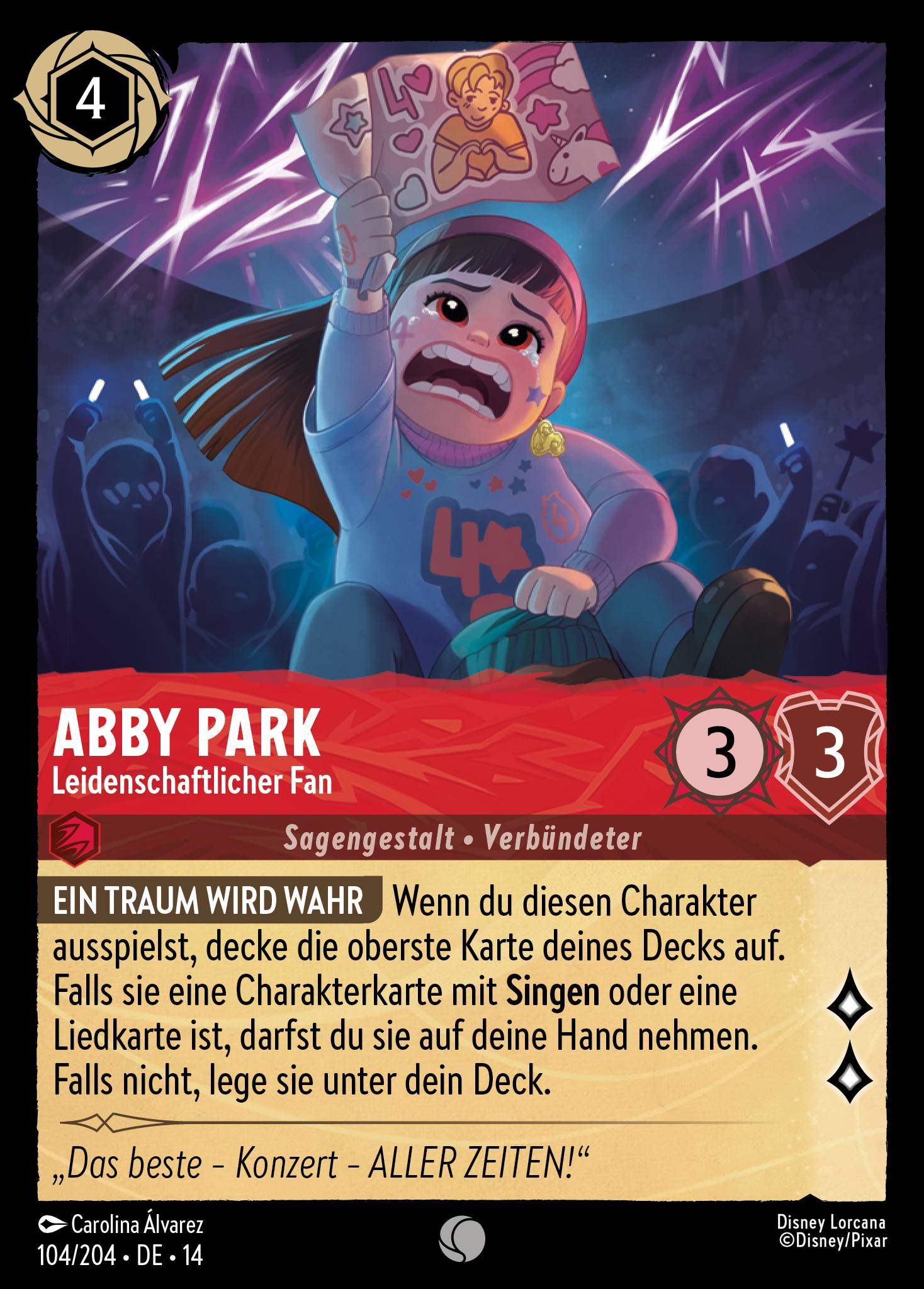 Abby Park · Leidenschaftlicher Fan