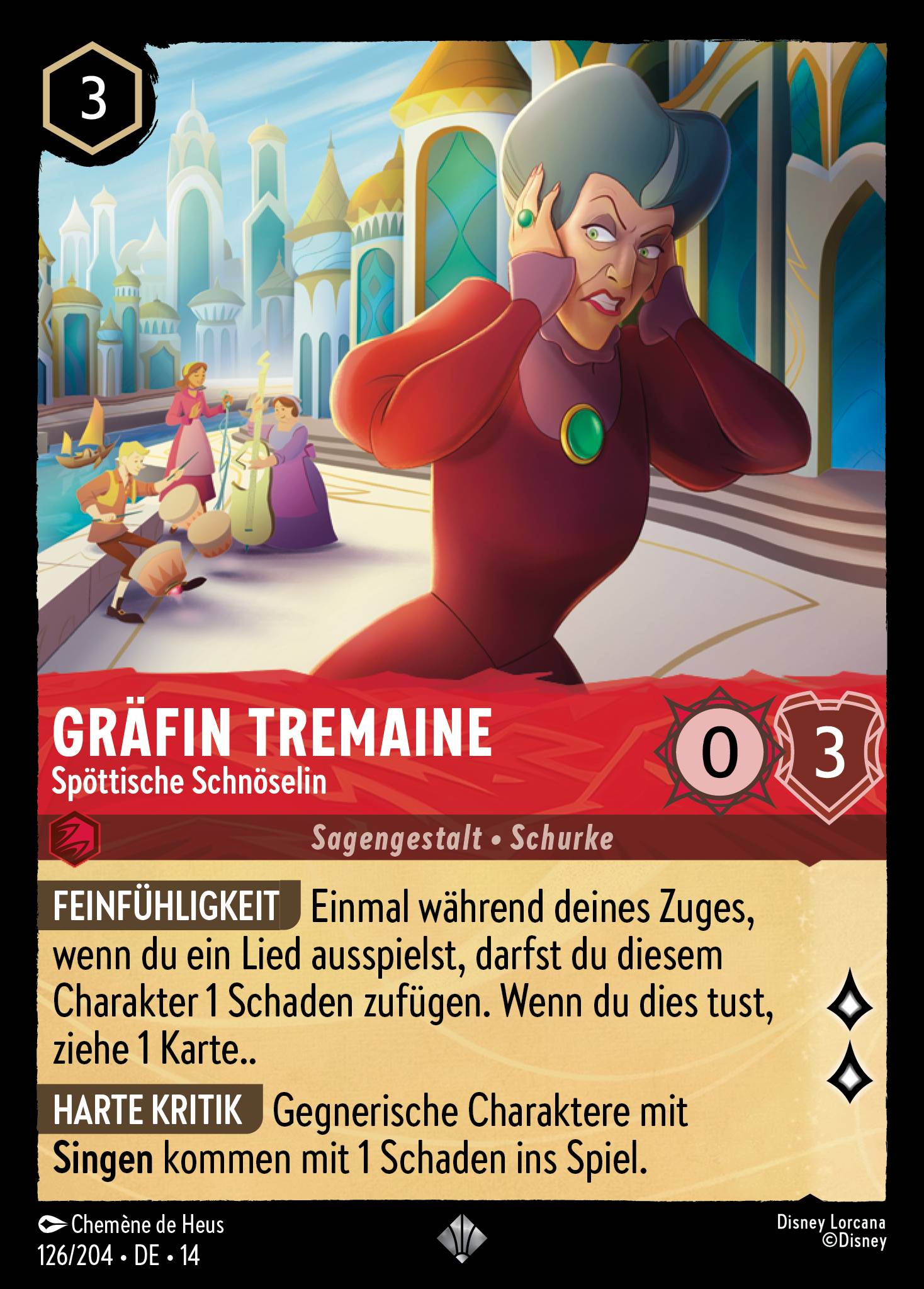 Gräfin Tremaine · Spöttische Schnöselin
