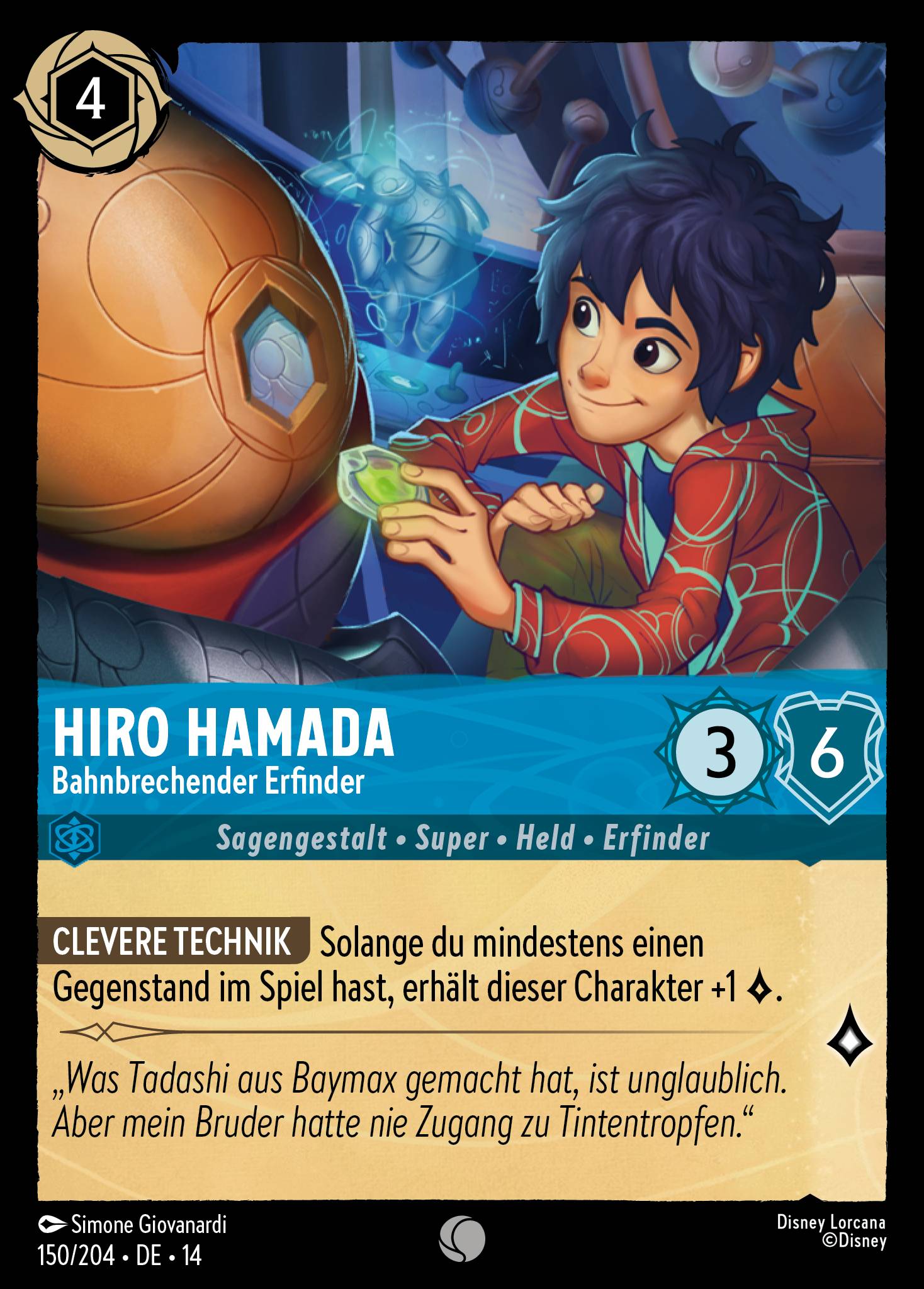 Hiro Hamada · Bahnbrechender Erfinder