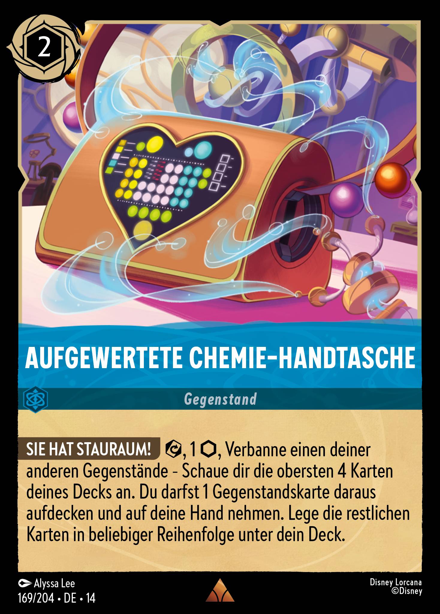 Aufgewertete Chemie-Handtasche