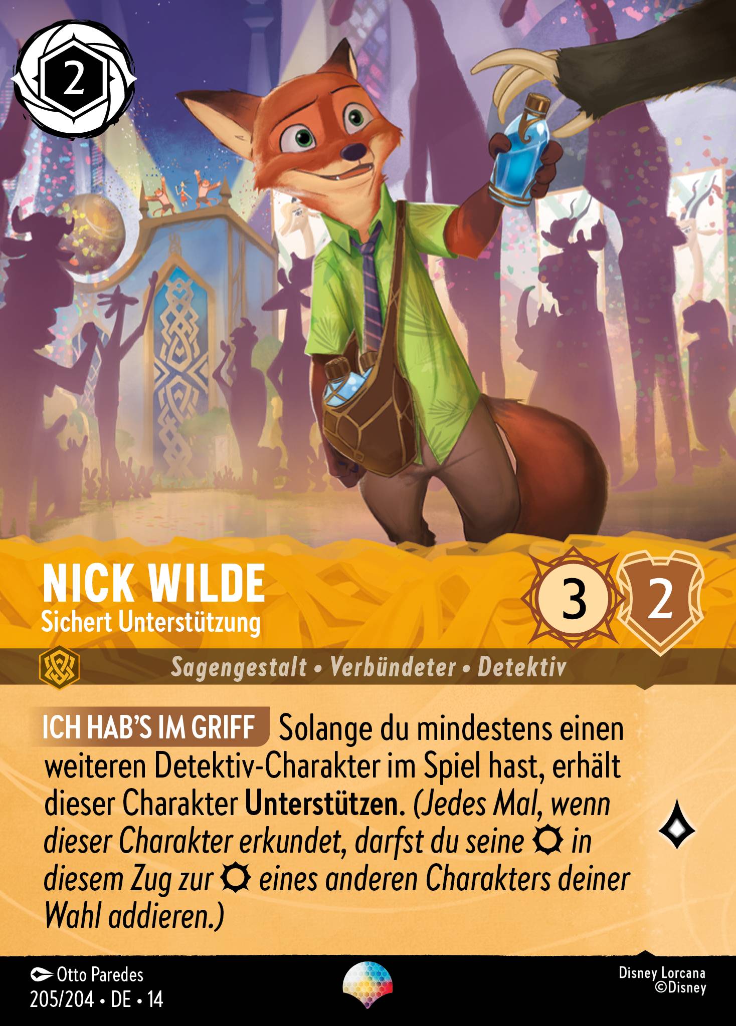 Nick Wilde · Sichert Unterstützung