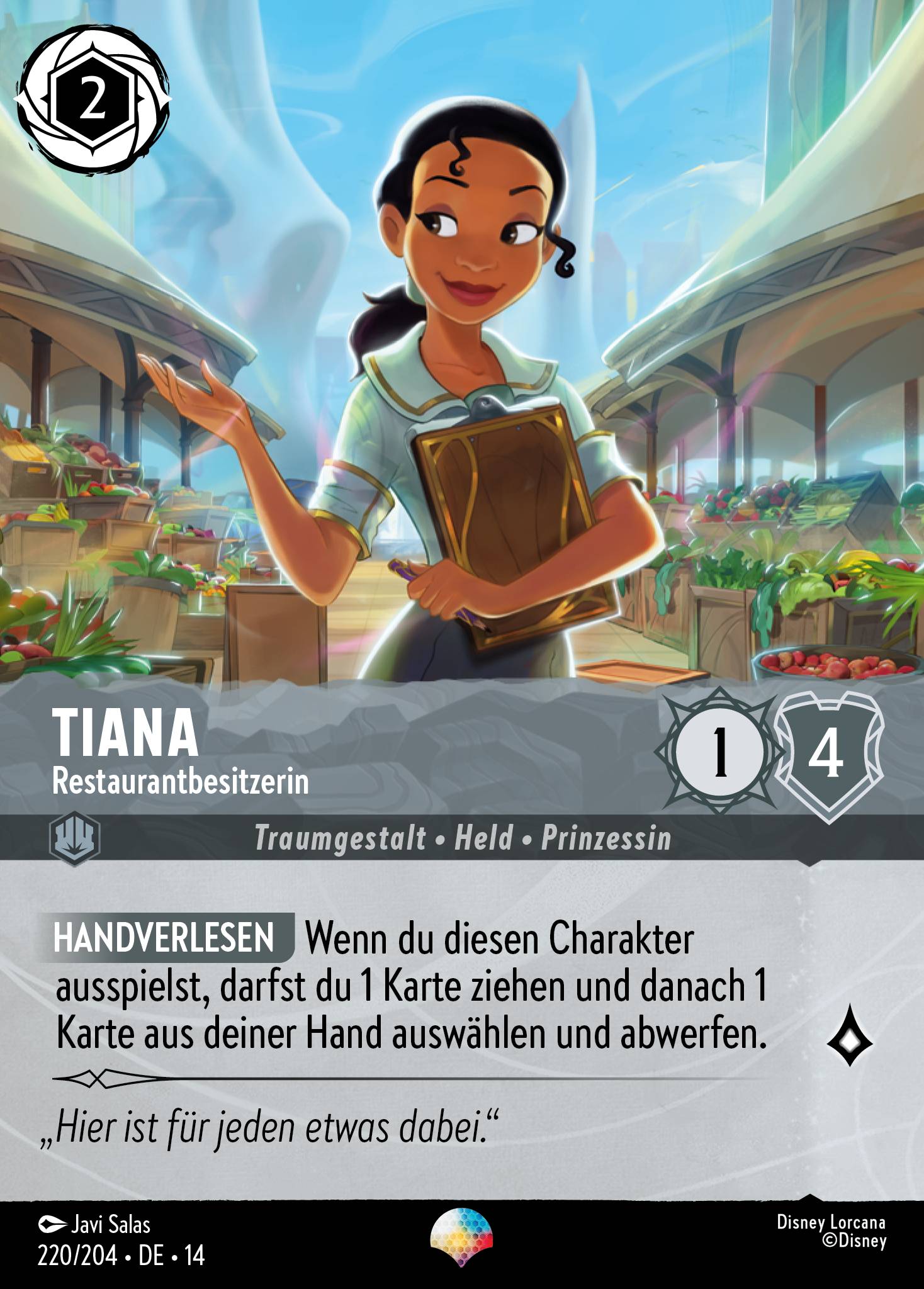Tiana · Restaurantbesitzerin