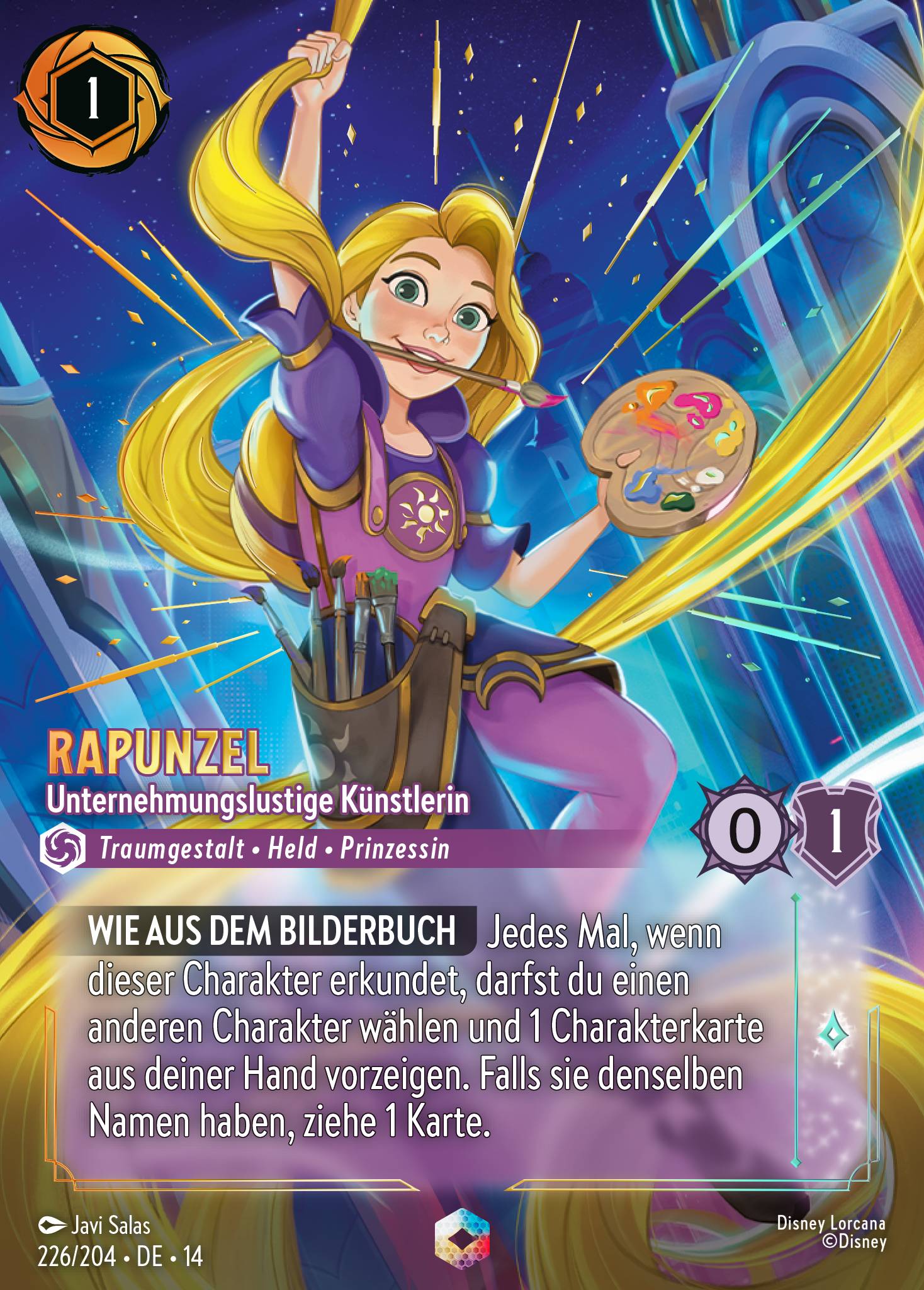 Rapunzel · Unternehmungslustige Künstlerin