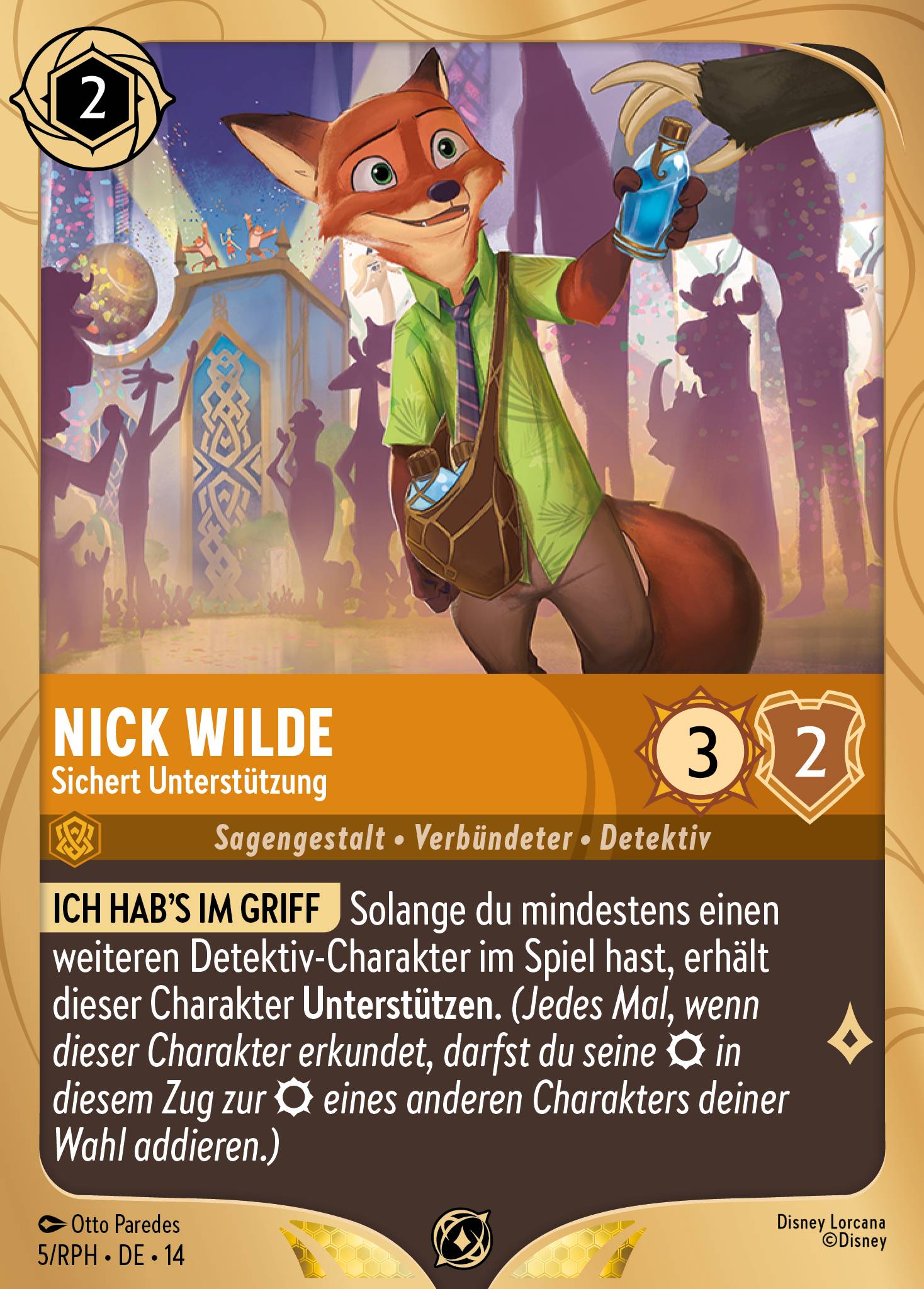 Nick Wilde · Sichert Unterstützung