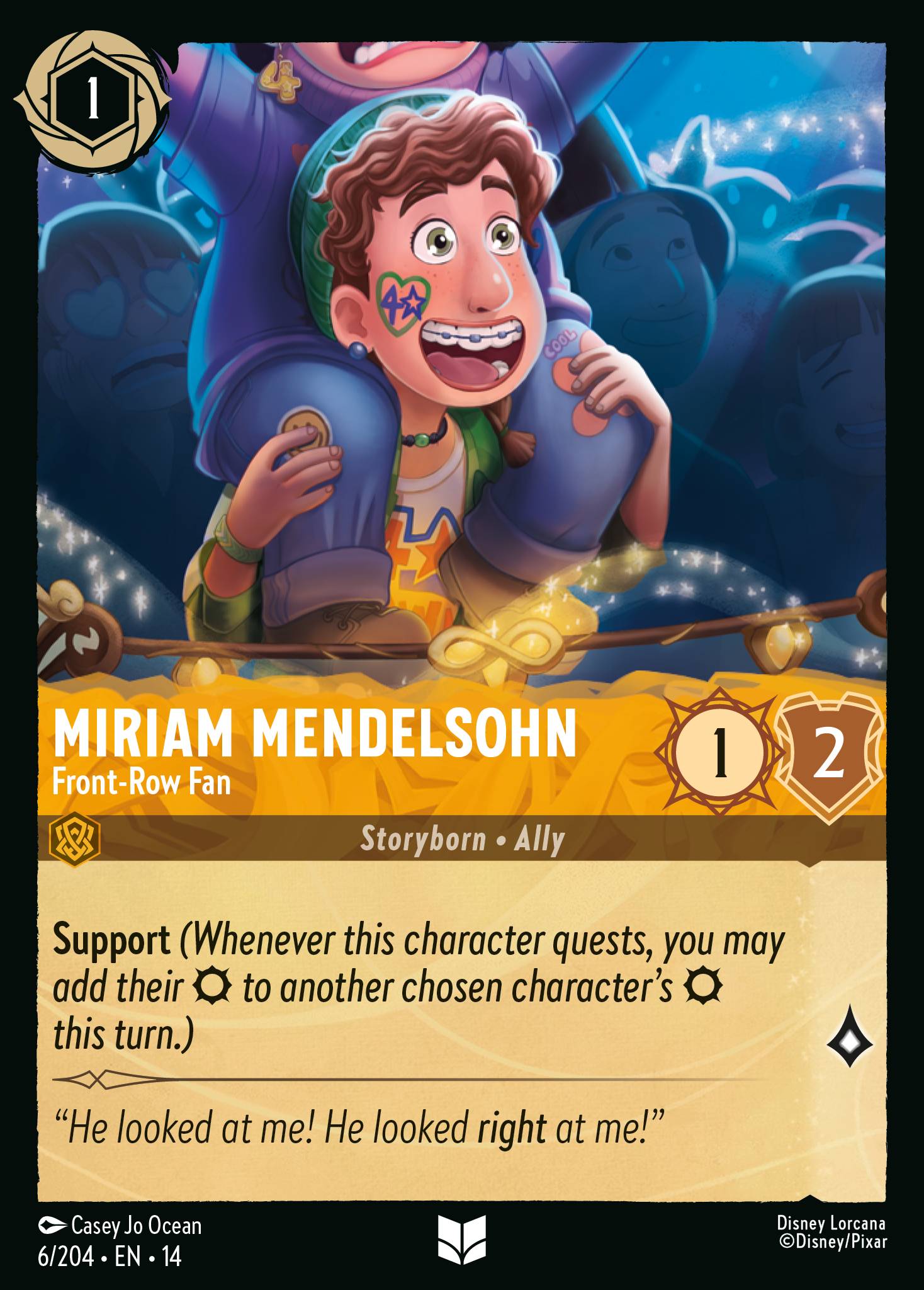 Miriam Mendelsohn · Front-Row Fan