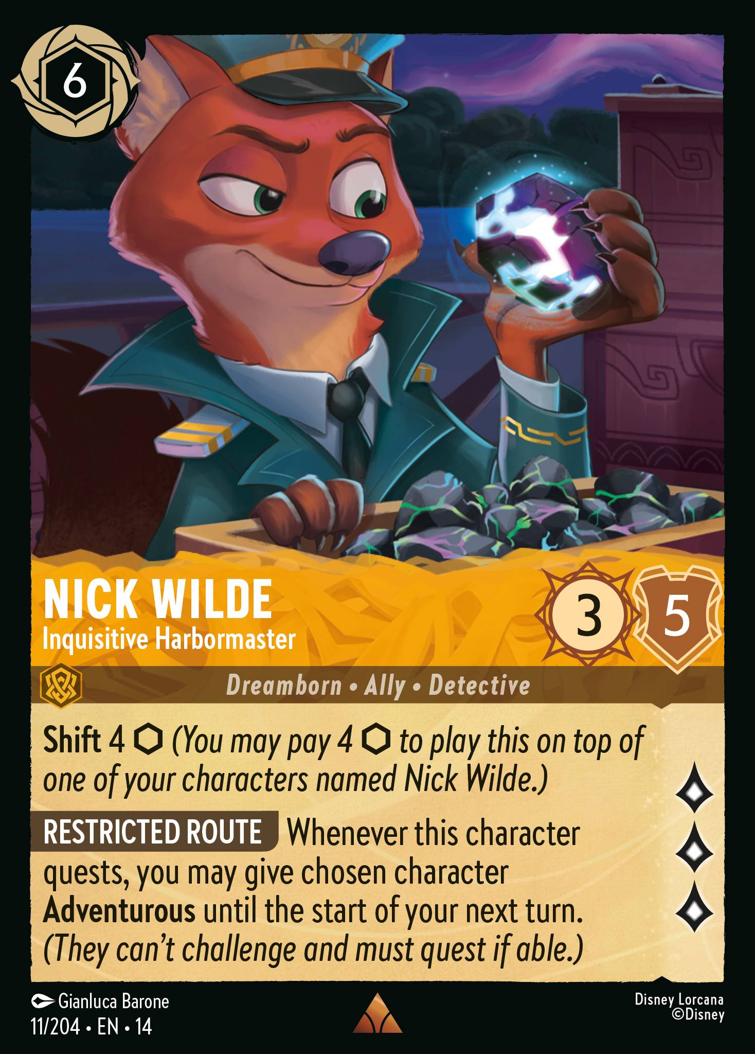 Nick Wilde · Inquisitive Harbormaster