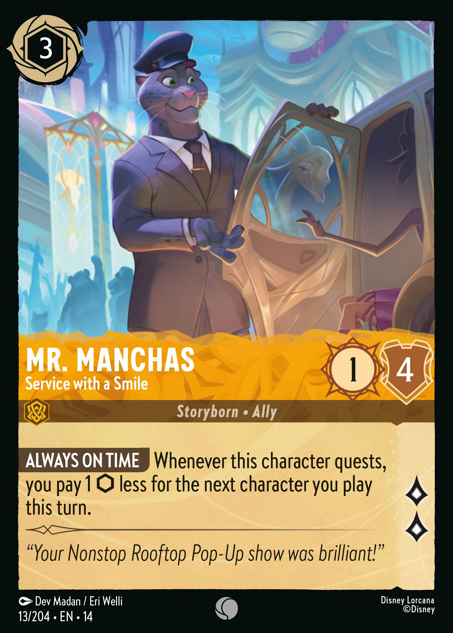 Mr. Manchas · Service with a Smile