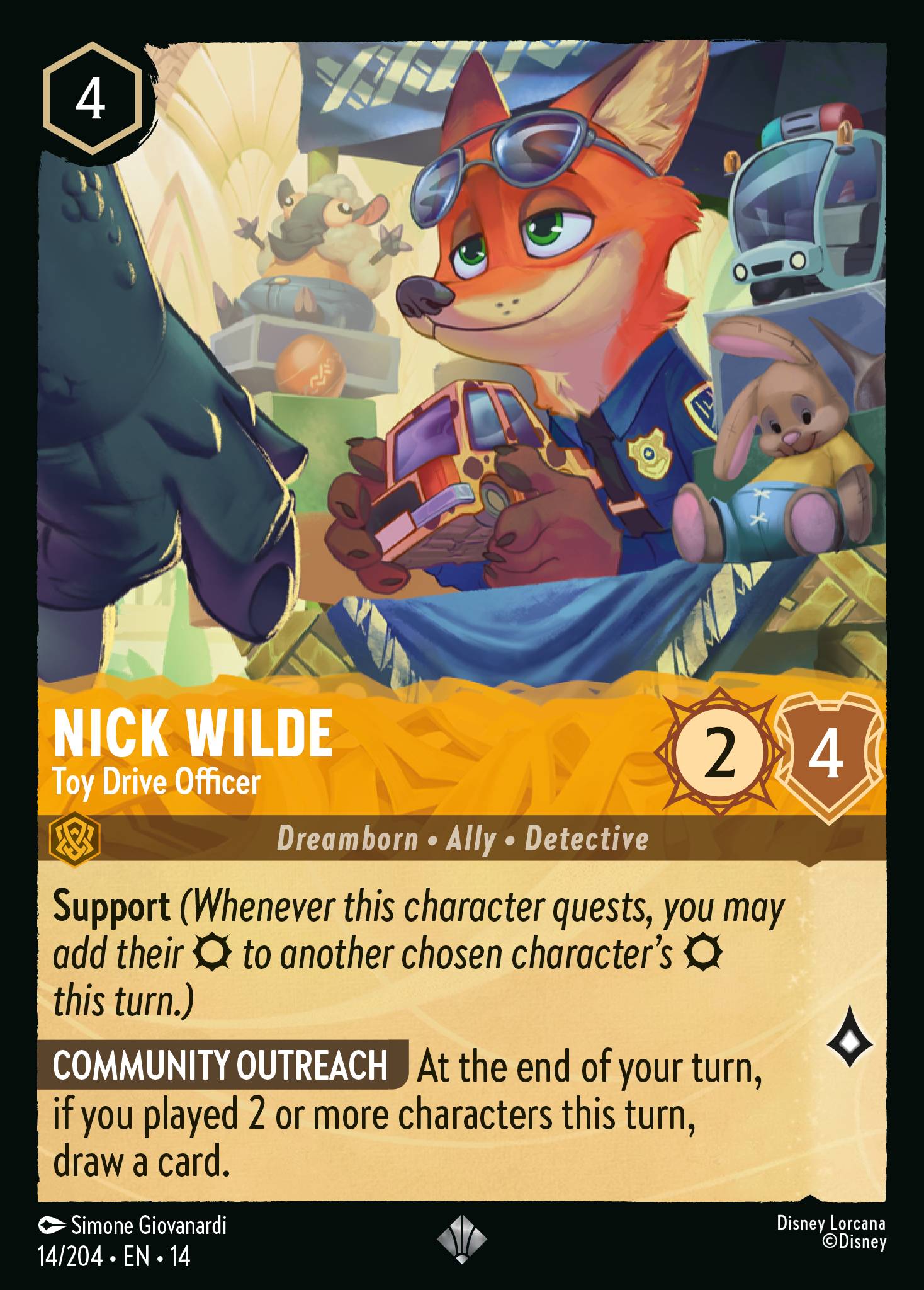 Nick Wilde · Toy Drive Officer