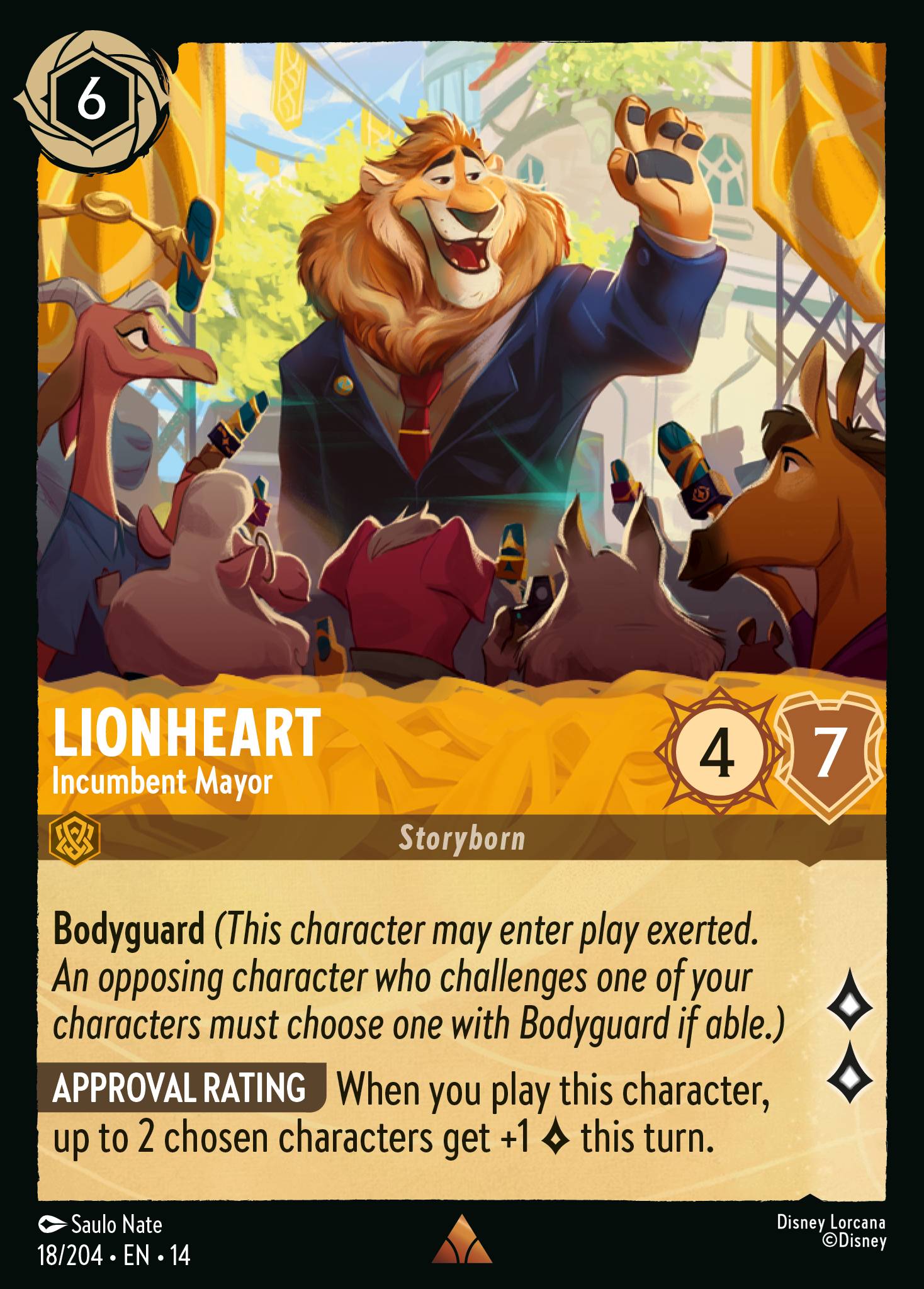 Lionheart · Incumbent Mayor