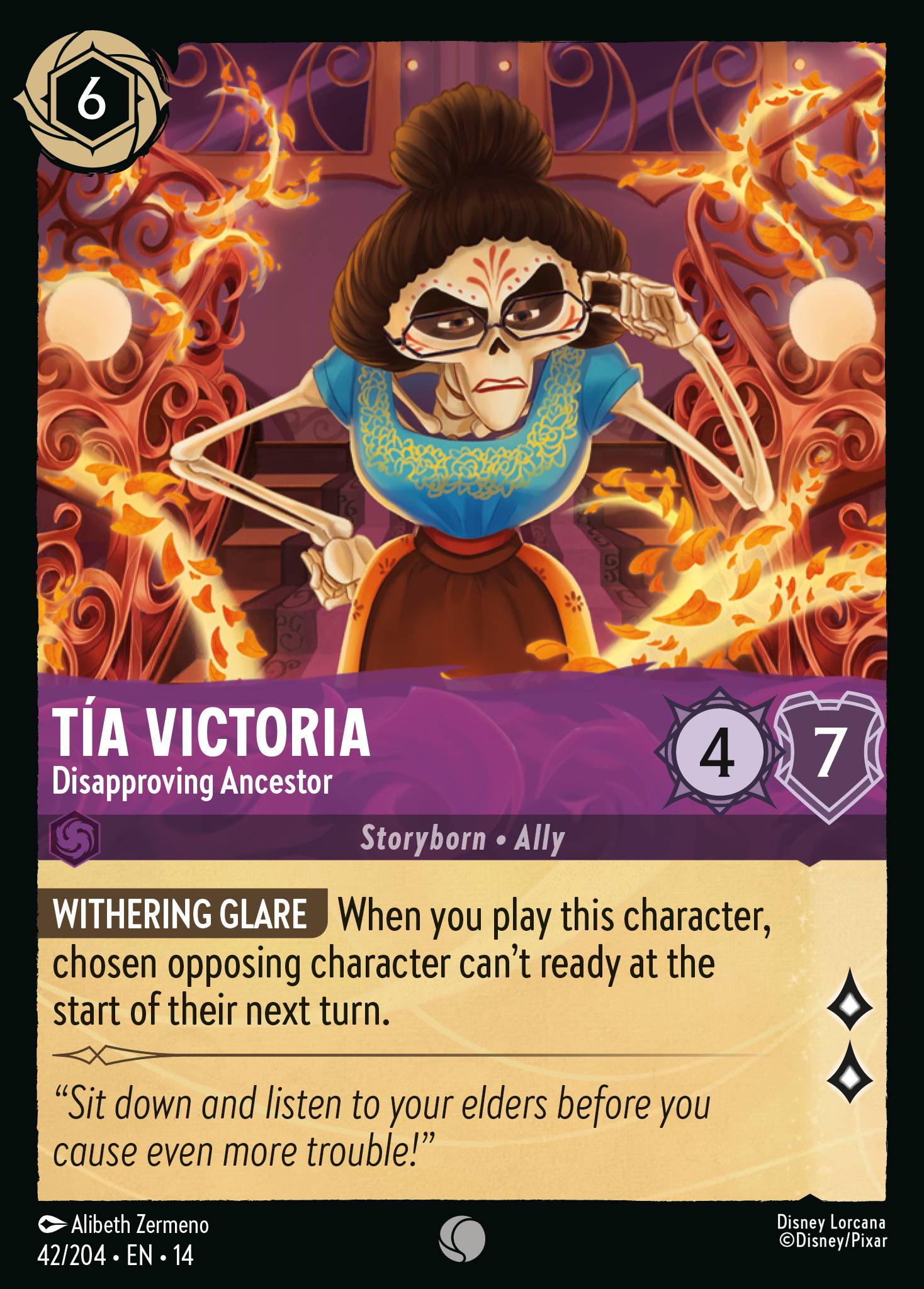 Tía Victoria · Disapproving Ancestor