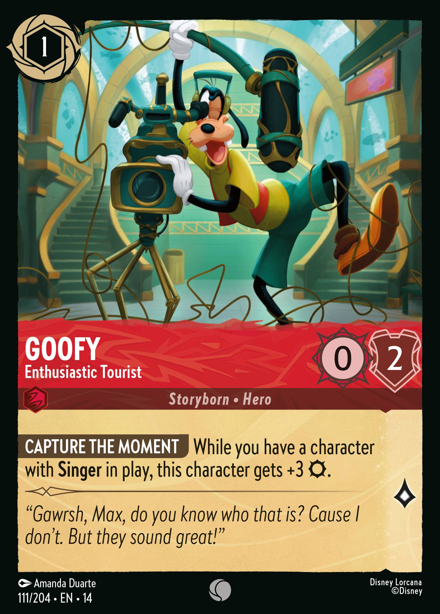 Goofy · Enthusiastic Tourist