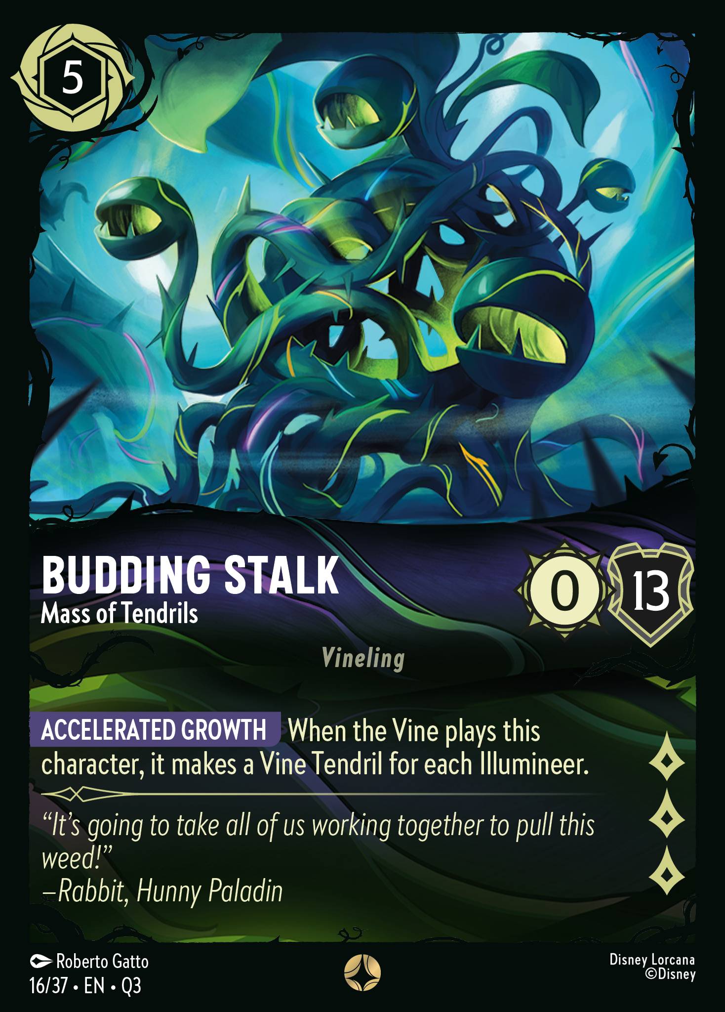 Budding Stalk · Mass of Tendrils