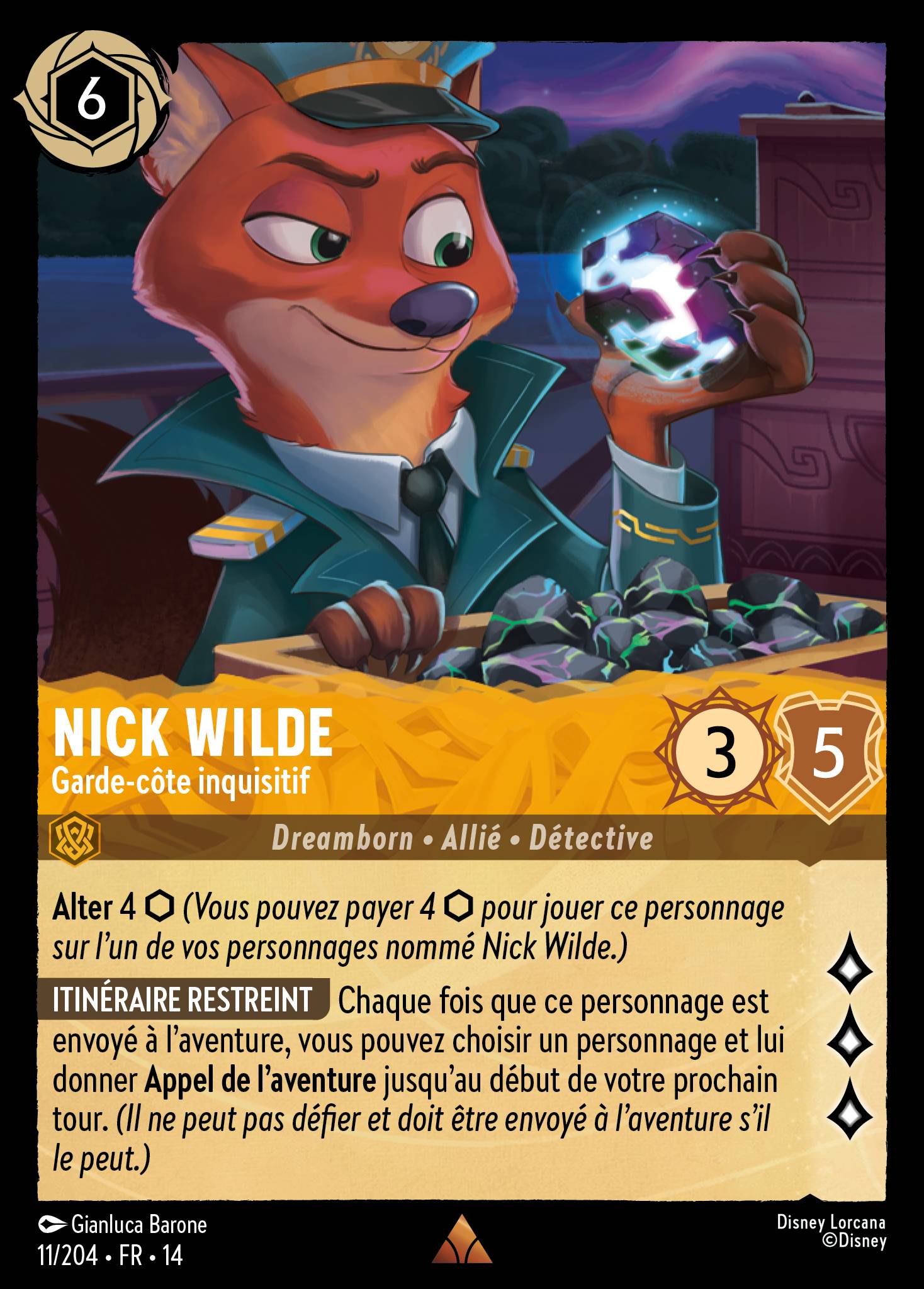 Nick Wilde · Garde-côte inquisitif