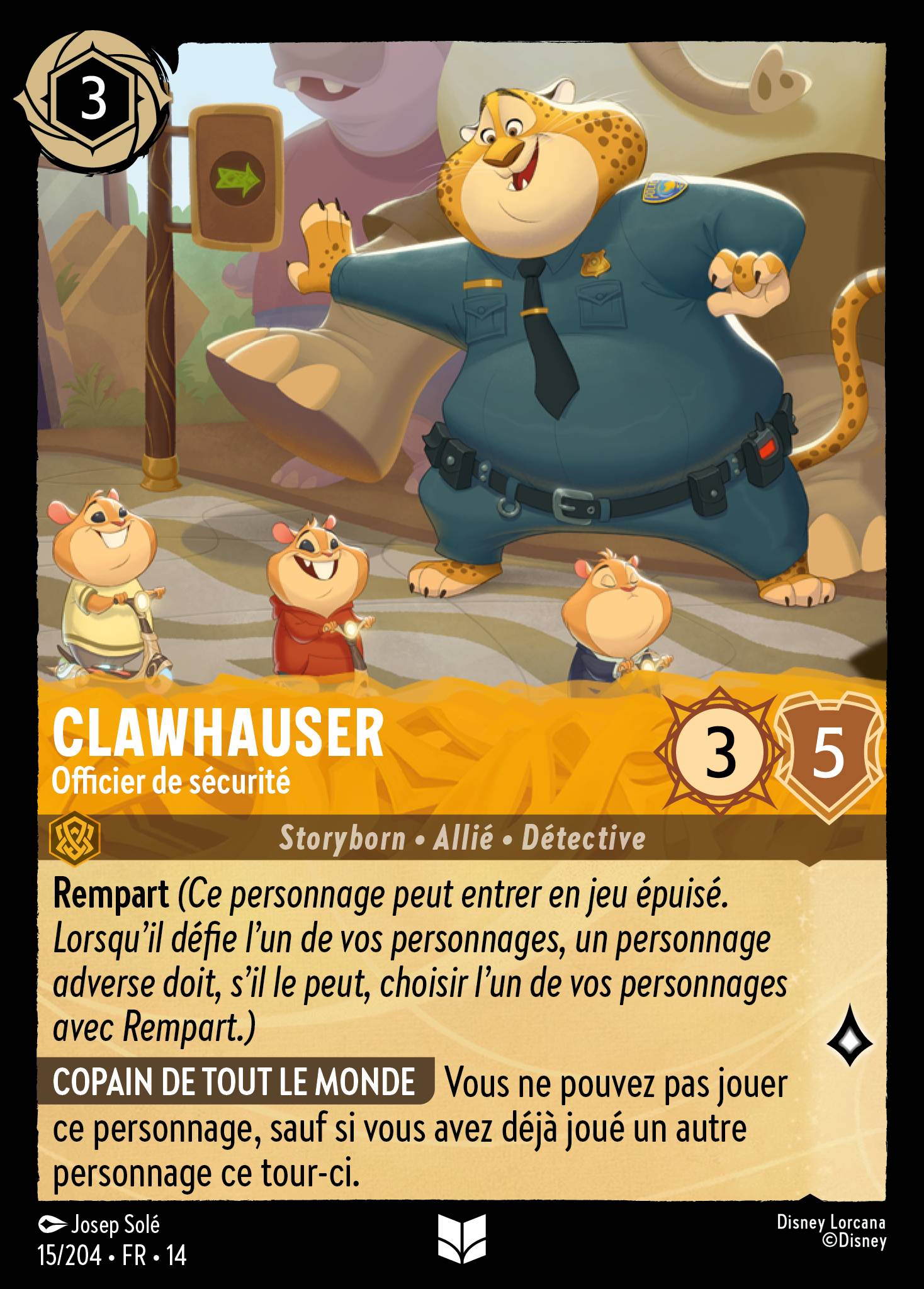 Clawhauser · Officier de sécurité