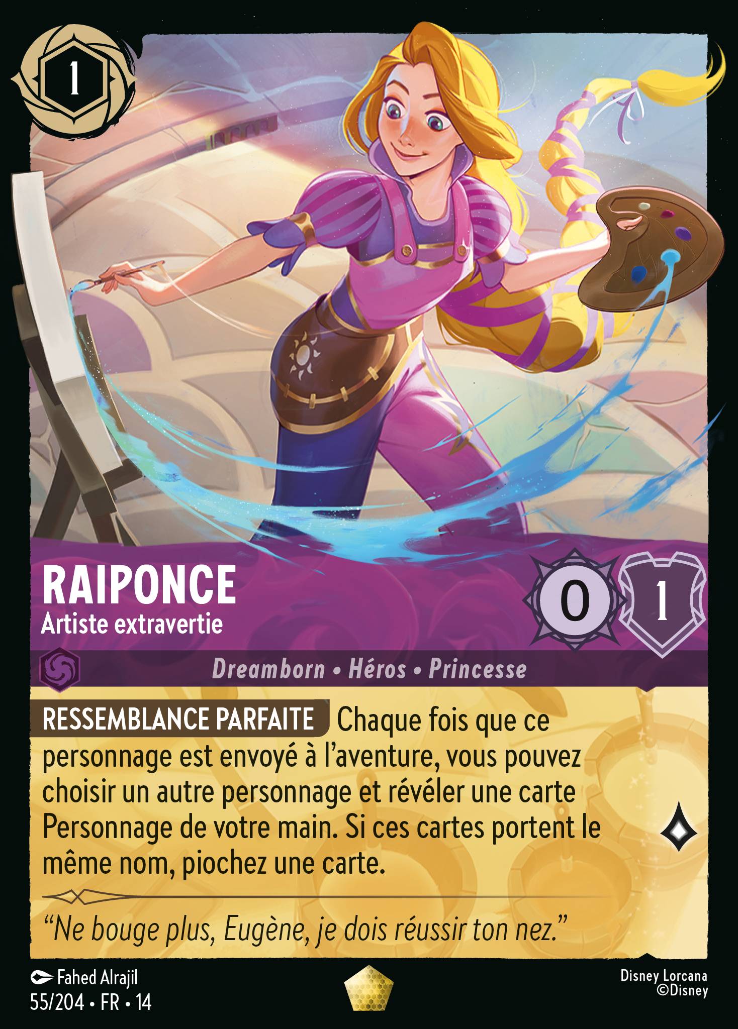 Raiponce · Artiste extravertie