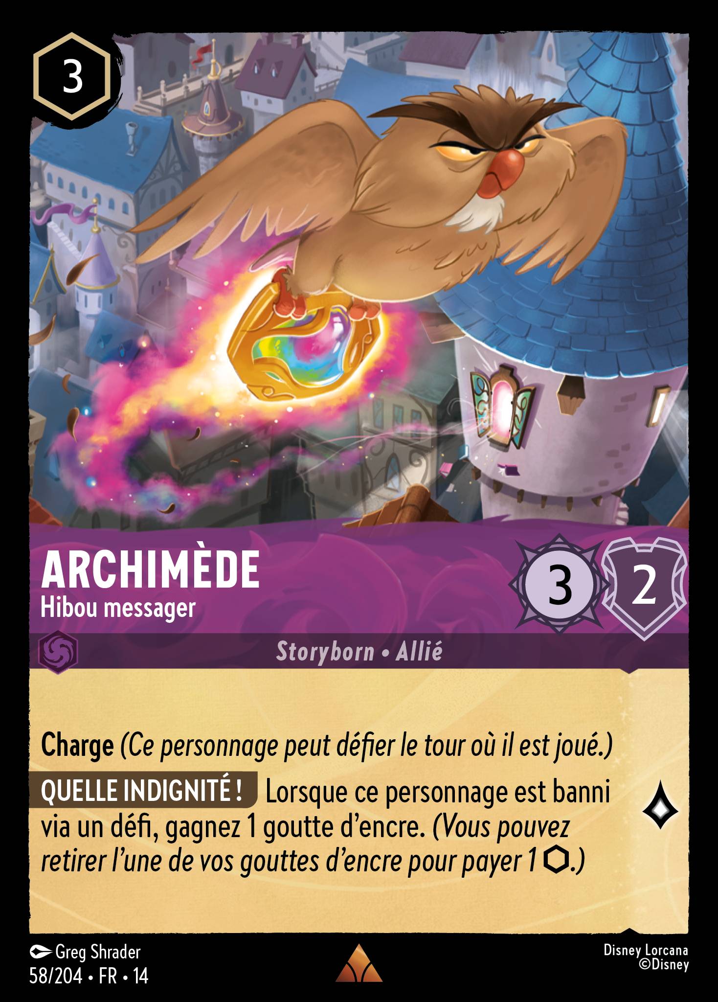 Archimède · Hibou messager