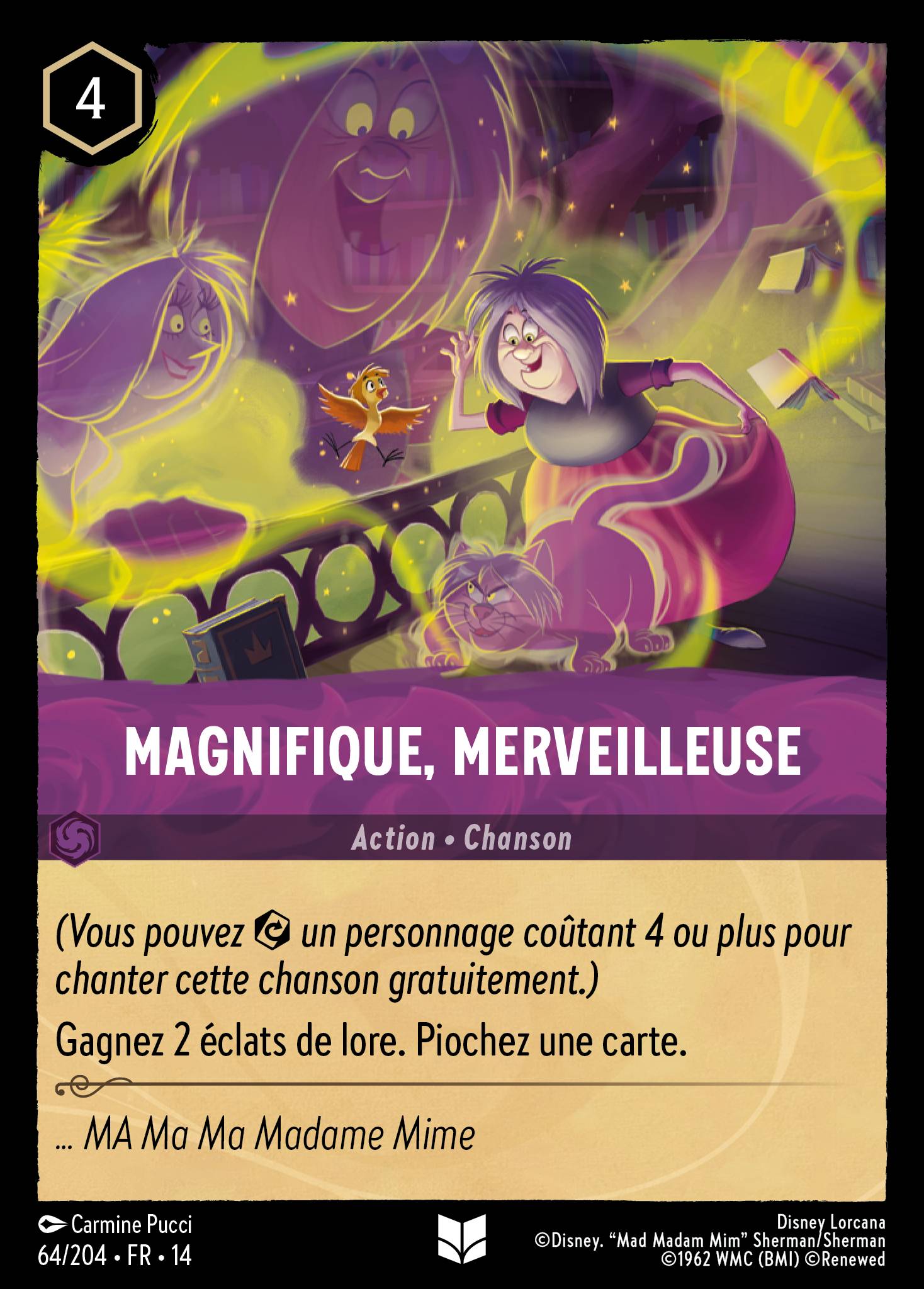 Magnifique, merveilleuse