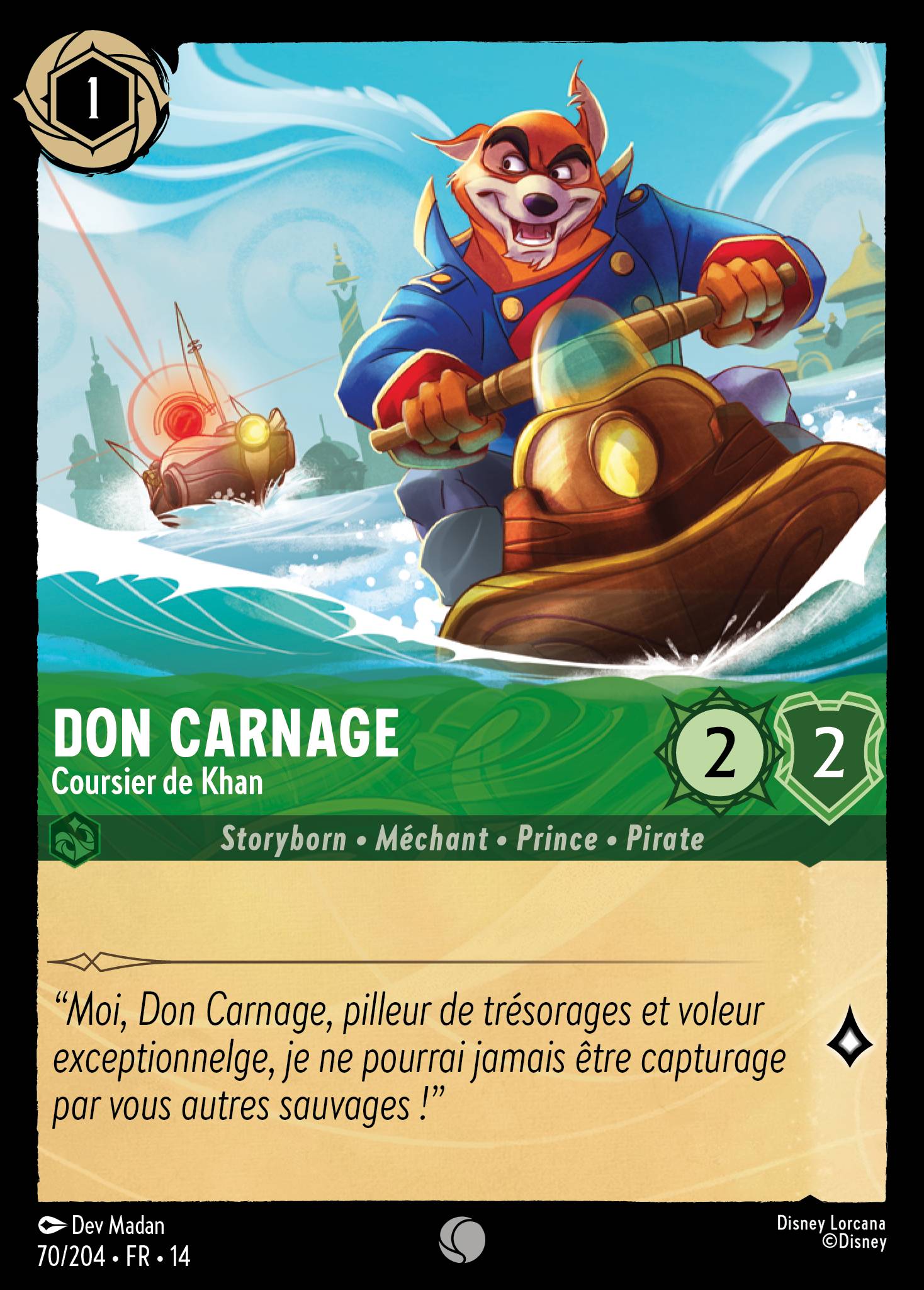 Don Carnage · Coursier de Khan