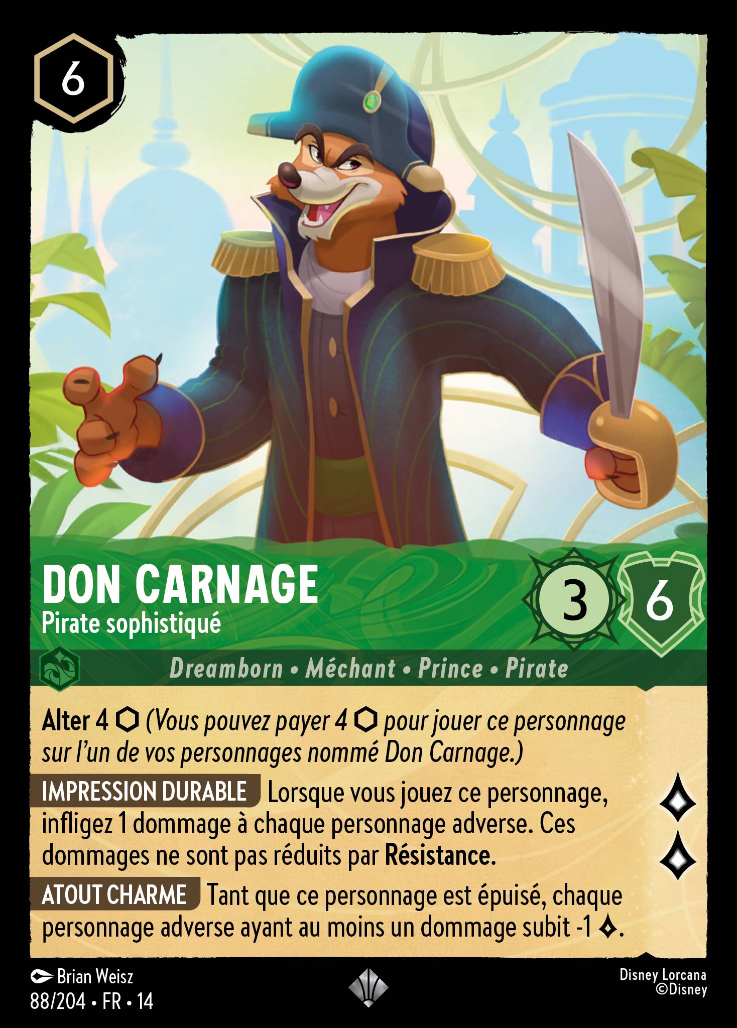 Don Carnage · Pirate sophistiqué