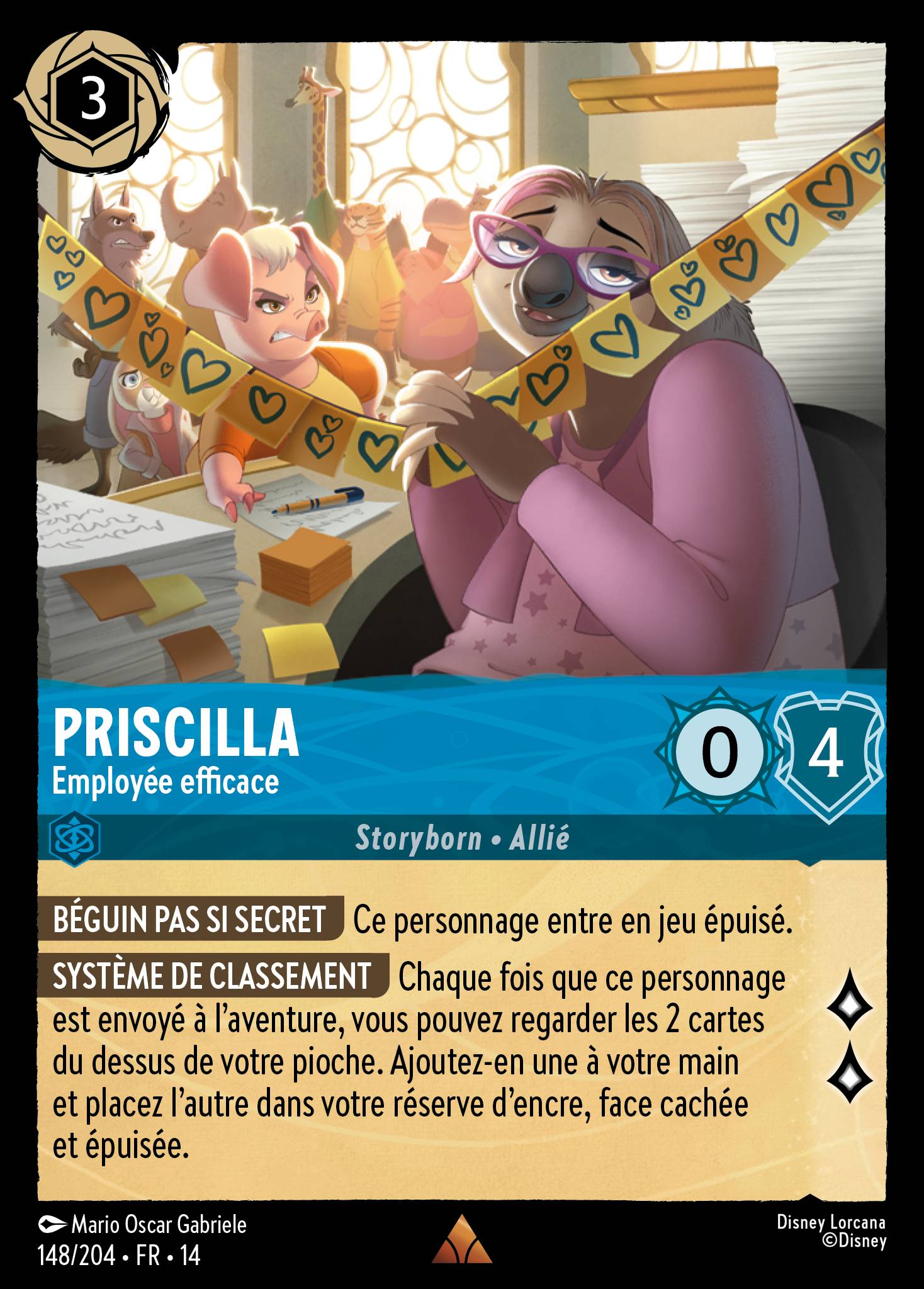 Priscilla · Employée efficace