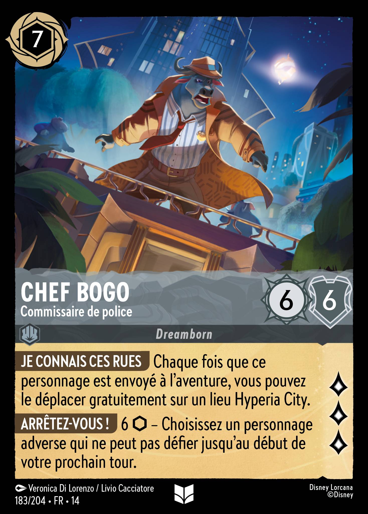 Chef Bogo · Commissaire de police