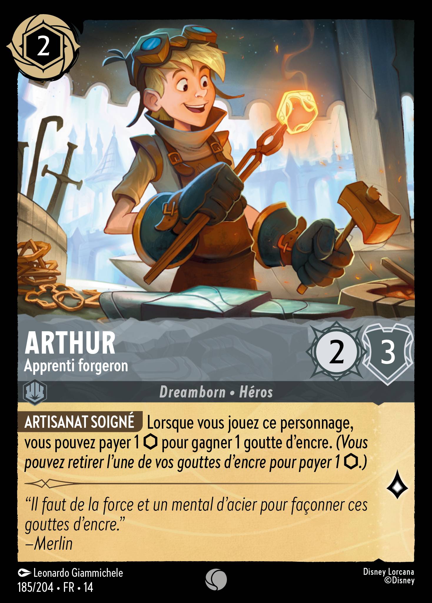 Arthur · Apprenti forgeron