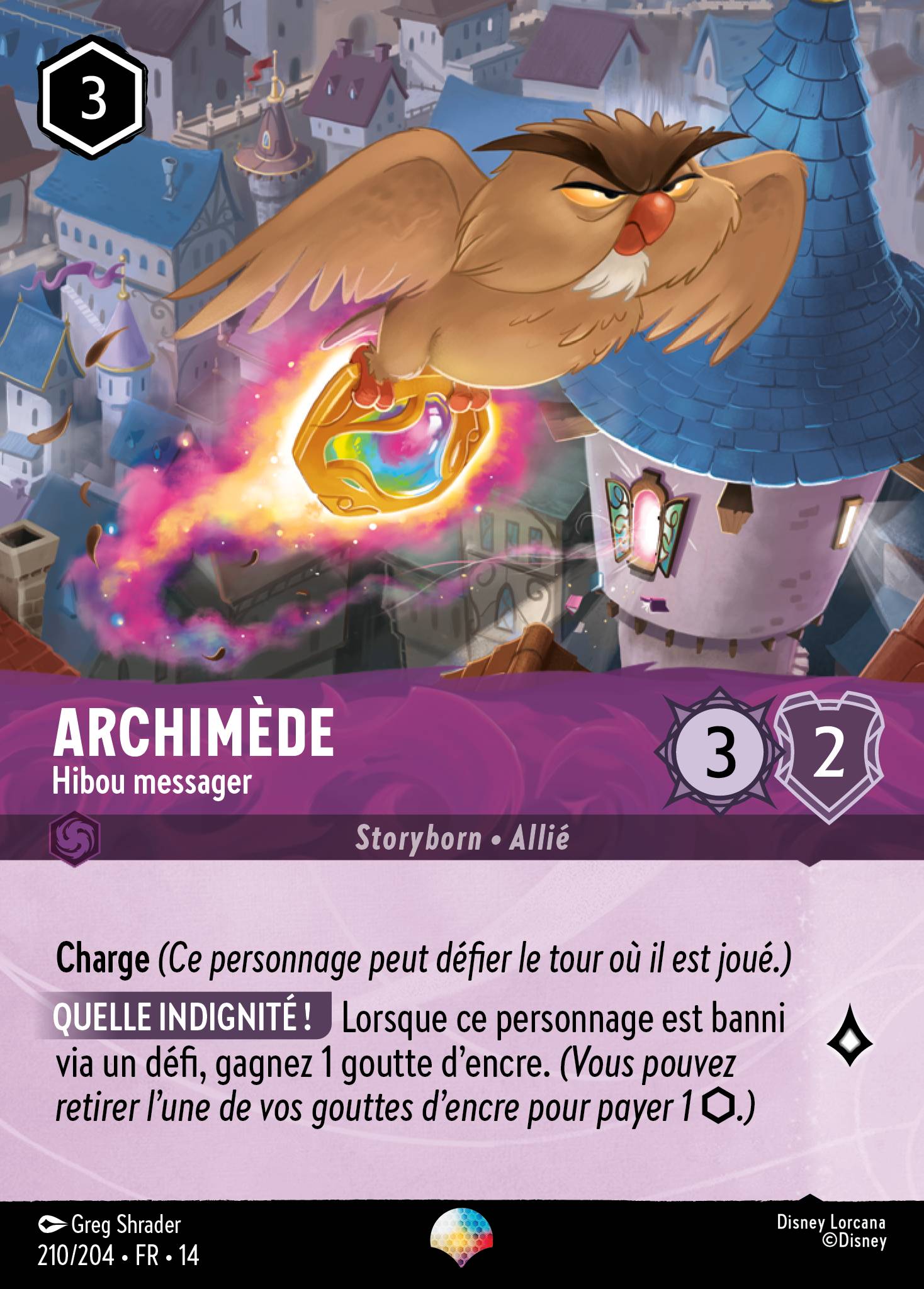 Archimède · Hibou messager