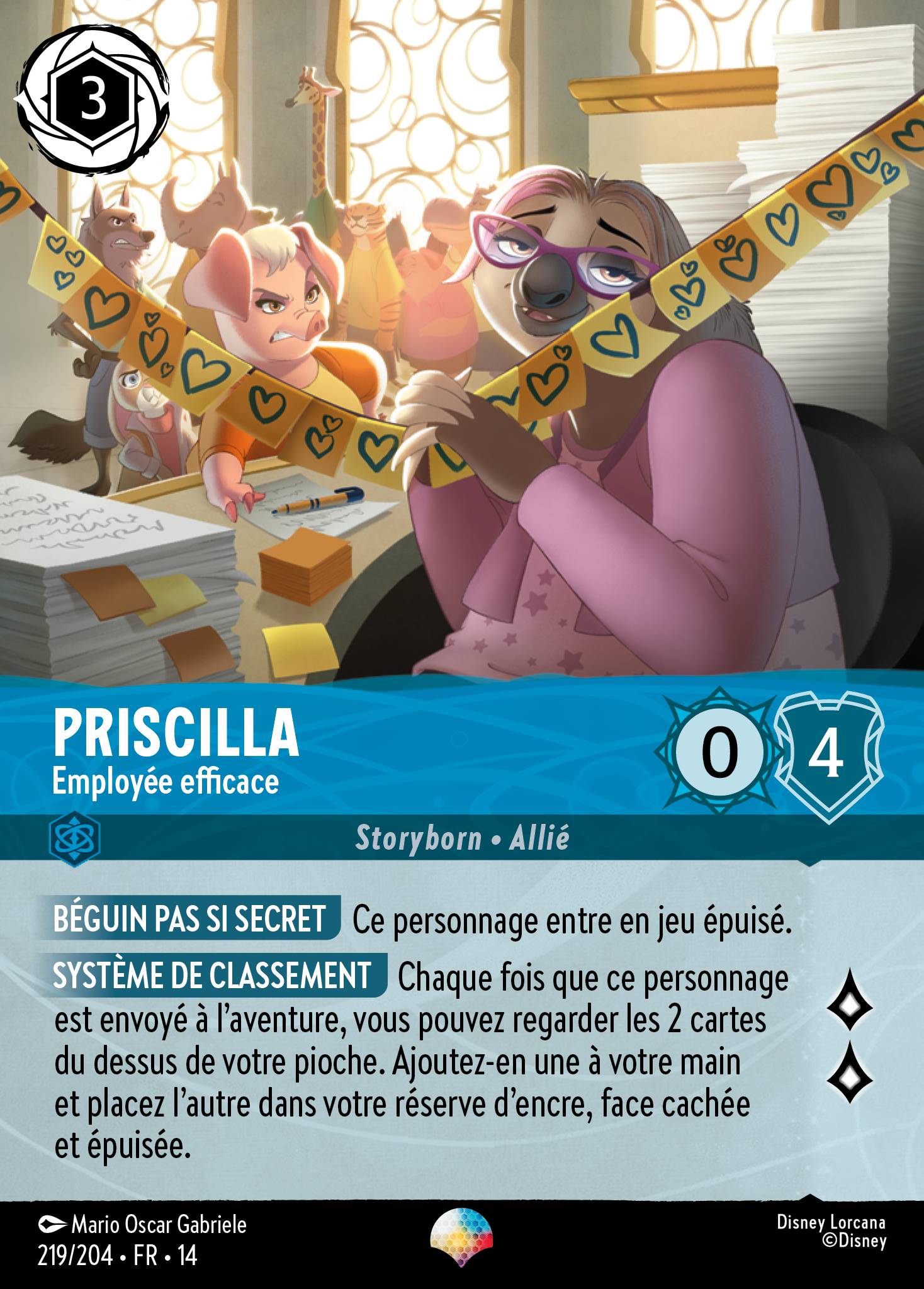 Priscilla · Employée efficace