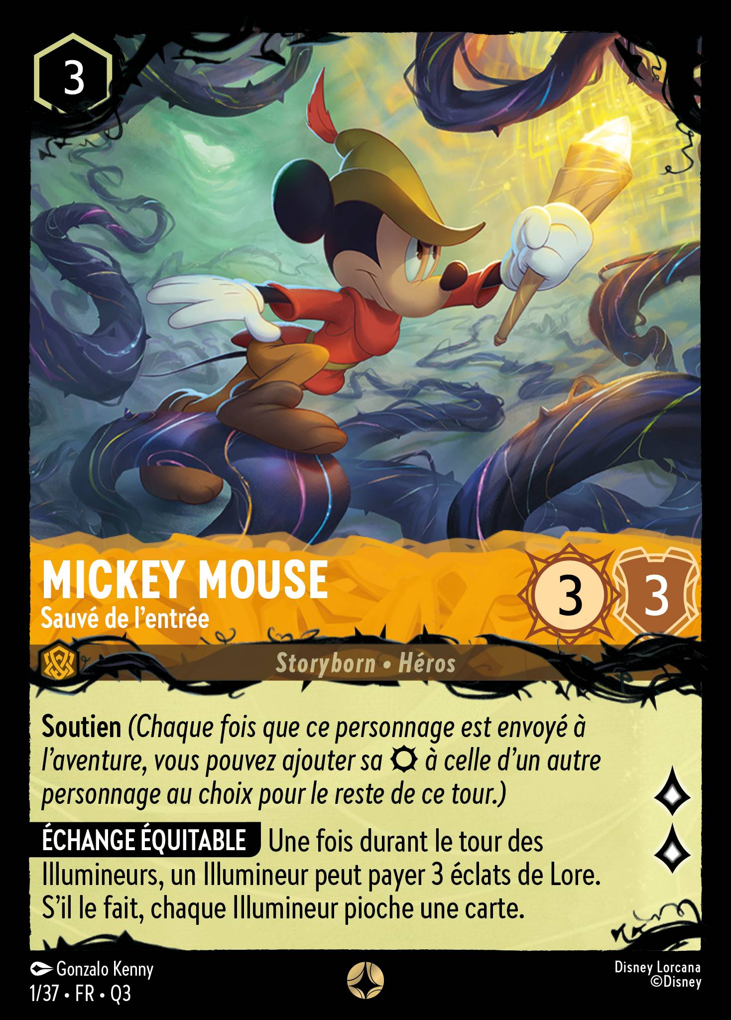 Mickey Mouse · Sauvé de l'entrée