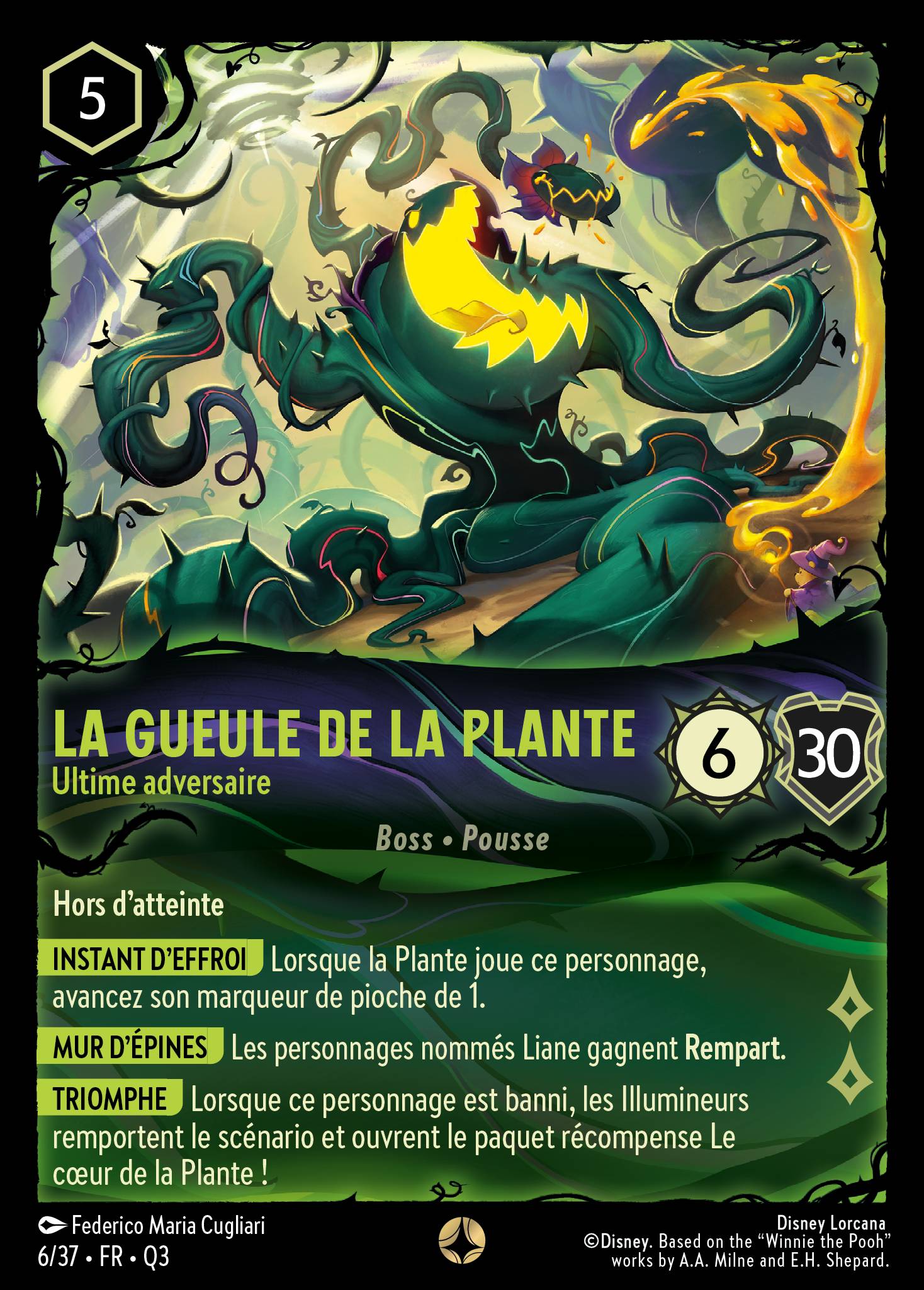 La Gueule de la Plante · Ultime adversaire