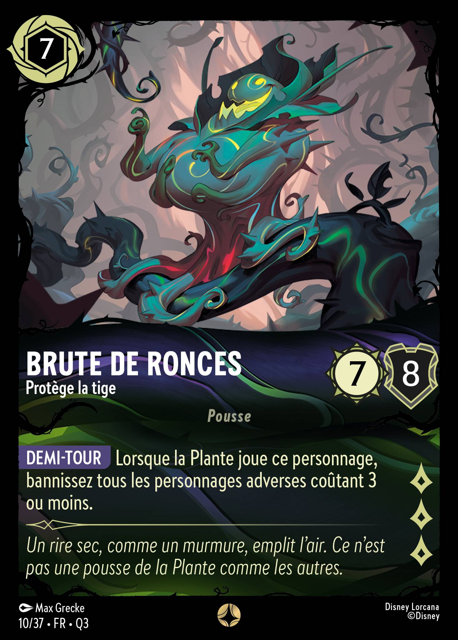 Brute de ronces · Protège la tige