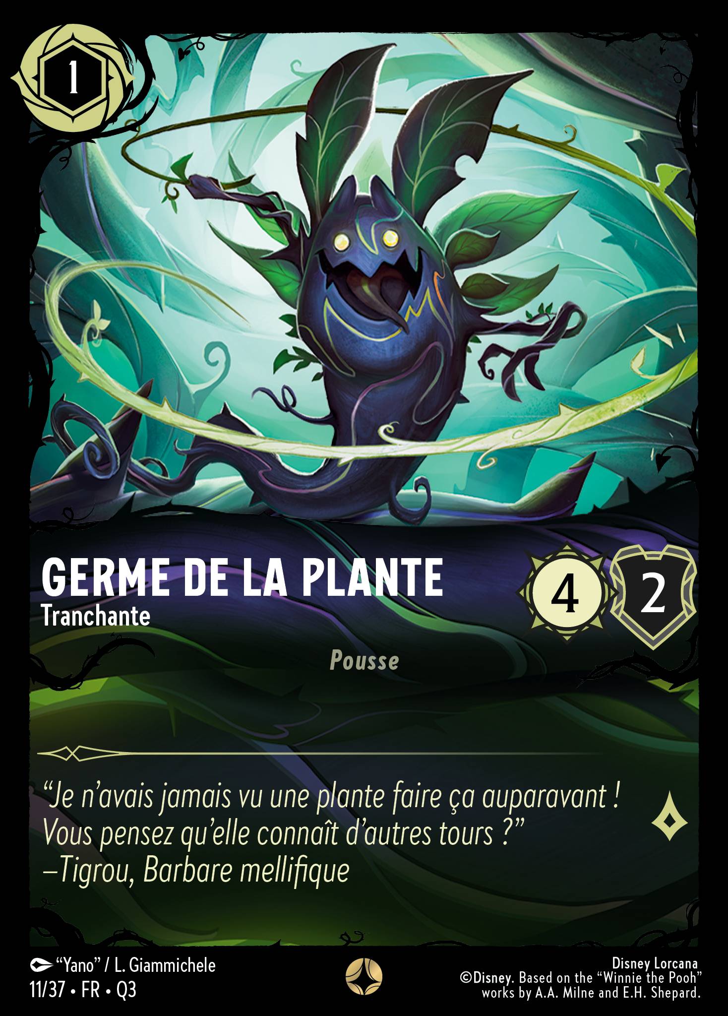 Germe de la Plante · Tranchante