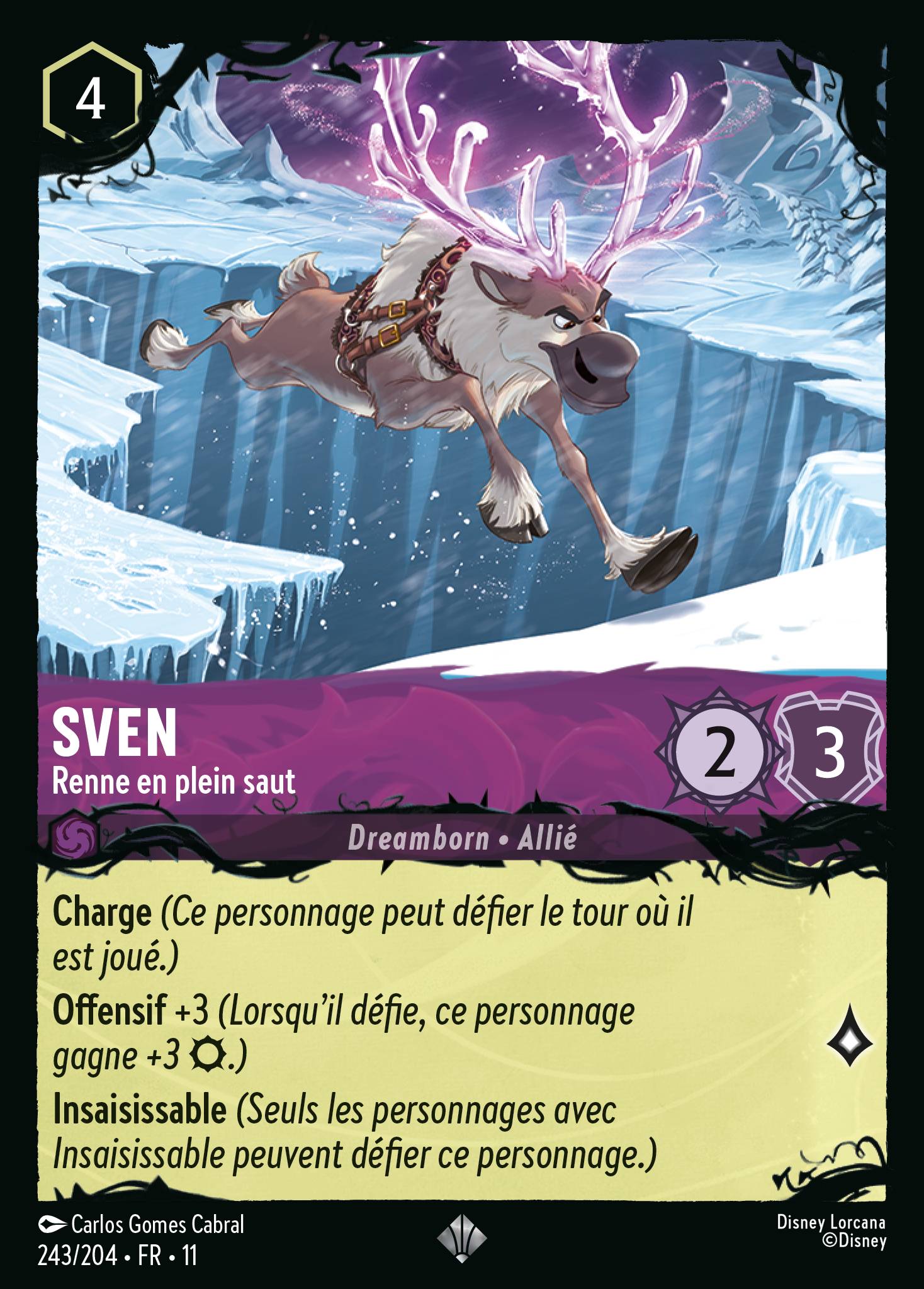 Sven · Renne en plein saut