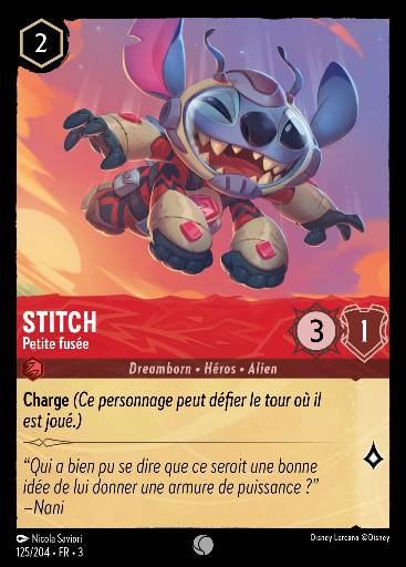 Stitch · Petite fusée