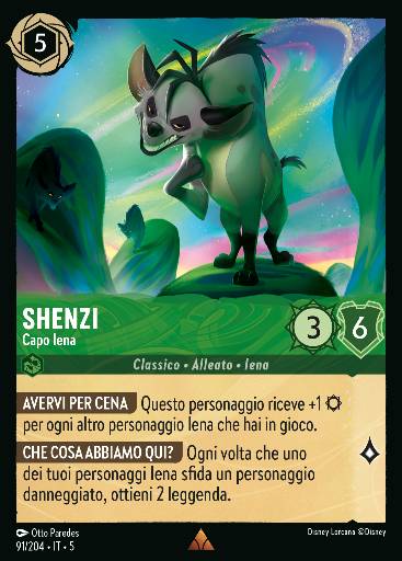 Shenzi · Capo Iena