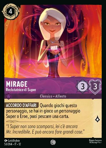 Mirage · Reclutatrice di Super