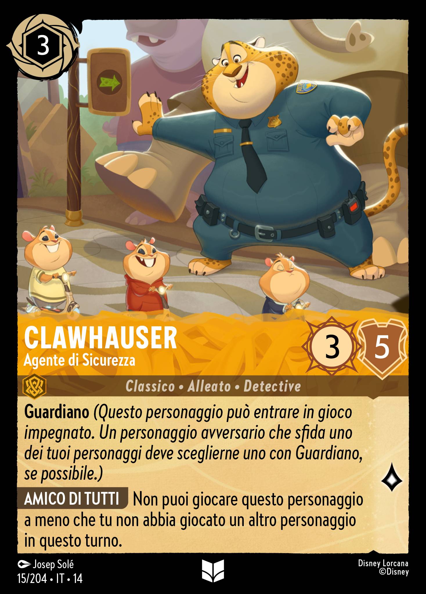 Clawhauser · Agente di Sicurezza